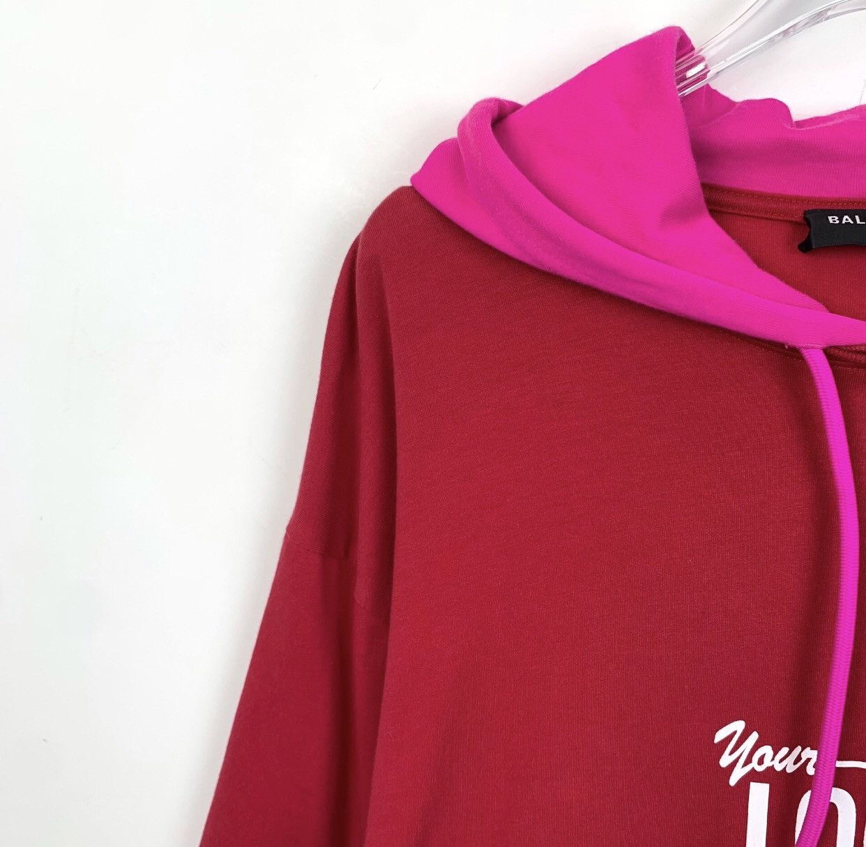Balenciaga Balenciaga color blocked letter hooded drawstring hoodie Size US XS / EU 42 / 0 - 3 Thumbnail