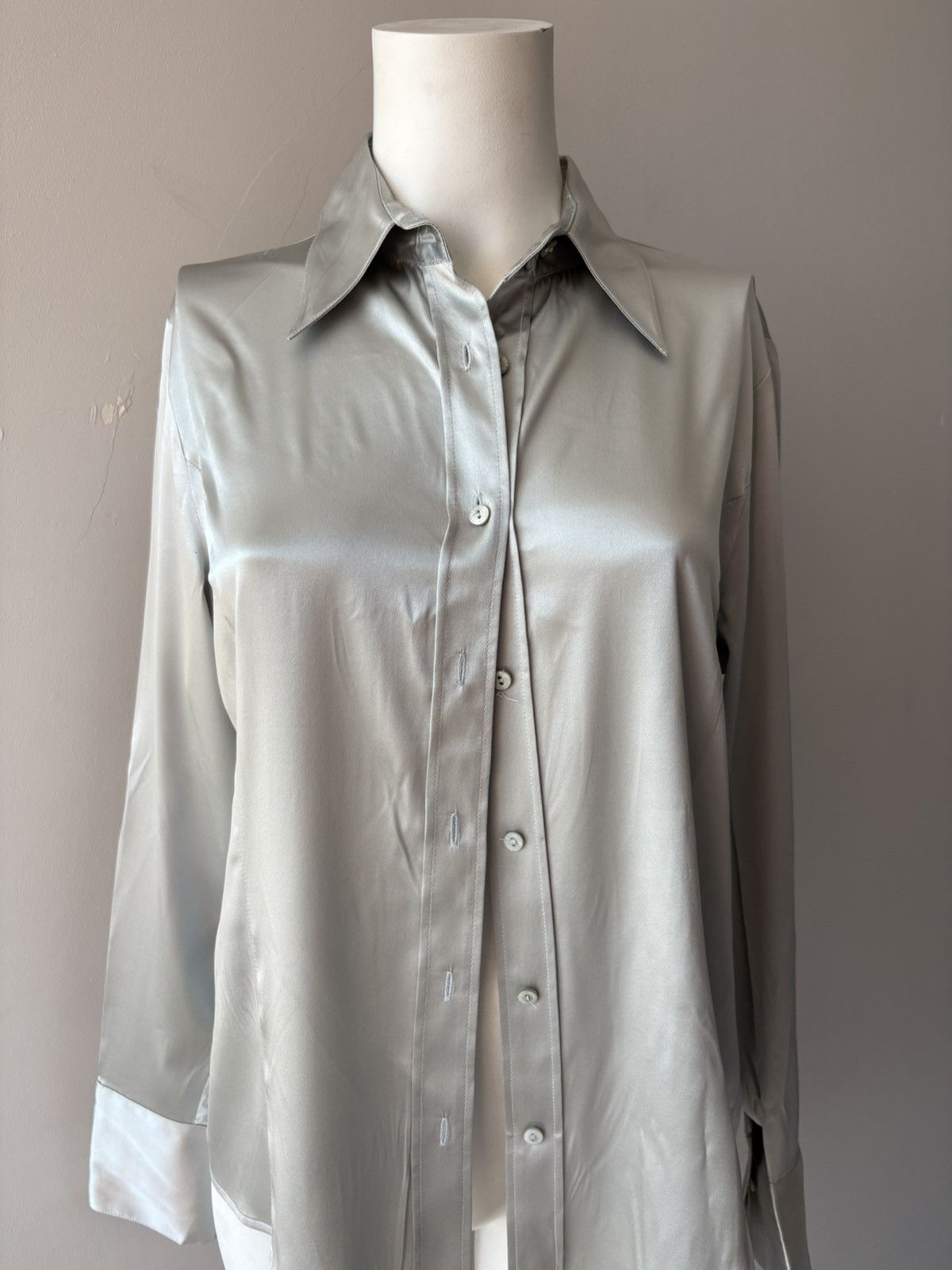Vintage Silk and cashmere shirt Size M / US 6-8 / IT 42-44 - 6 Thumbnail