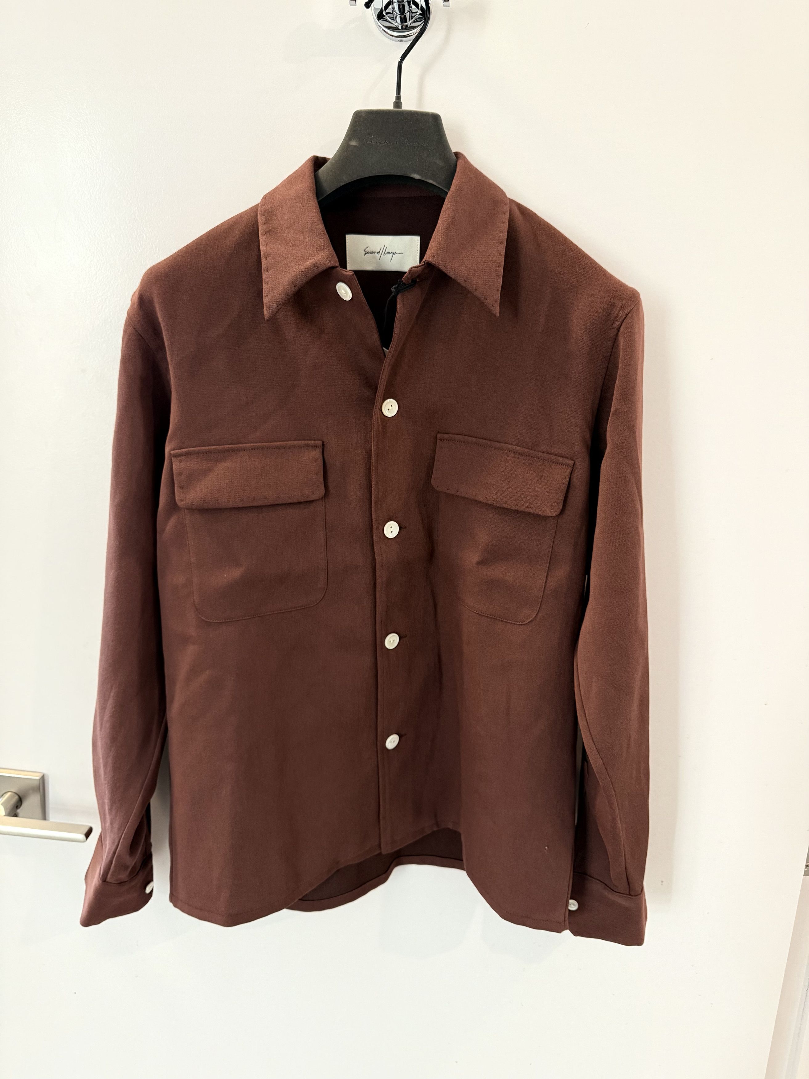 Second/Layer Second/Layer Beto Button Up Flap Pocket - Brown - Small Size US S / EU 44-46 / 1 - 1 Thumbnail