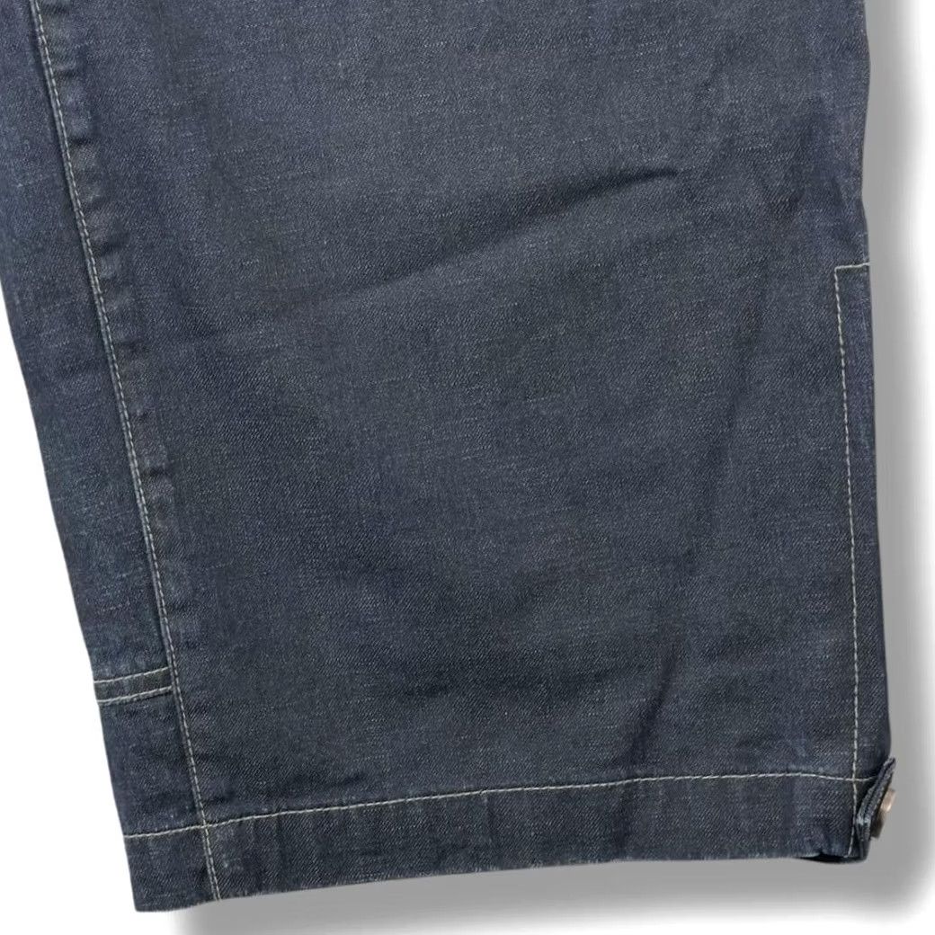 Ecko Unltd. ECKO UNLTD Jeans Mens 42 Dark Wash Cargo Pocket Denim Work Carpenter Wide Leg 90s Retro Vintage? Size US 42 / EU 58 - 7 Thumbnail