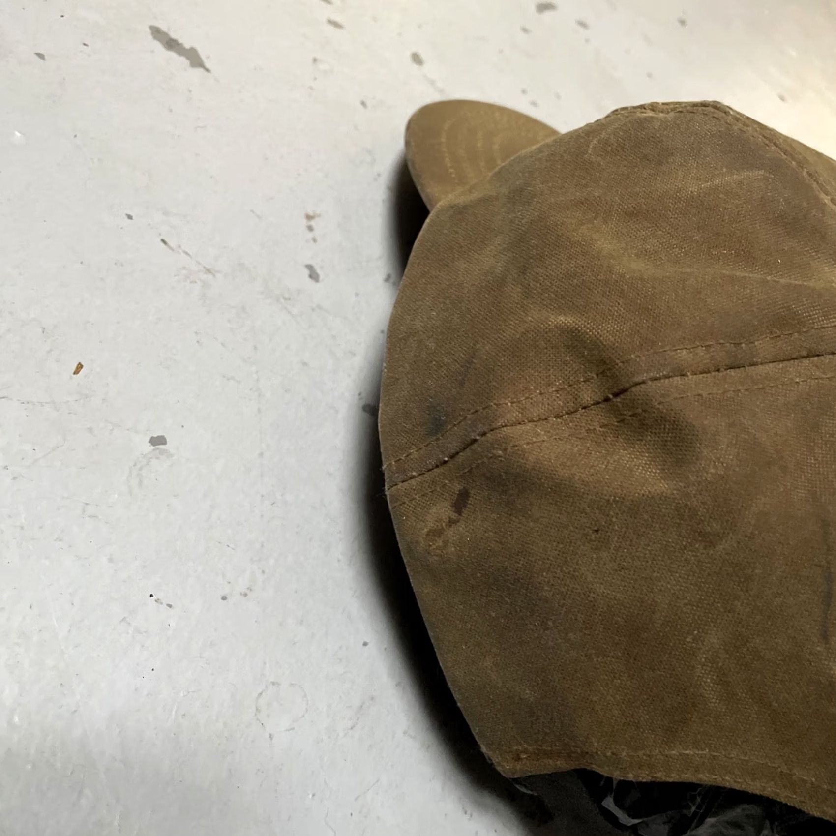 Filson VINTAGE Filson Cap Baseball Cap Canvas Brown OS One Size USA Outdoor Hunting Americana Workwear Leather strap Mens Womens Unisex Adults Size ONE SIZE - 5 Thumbnail