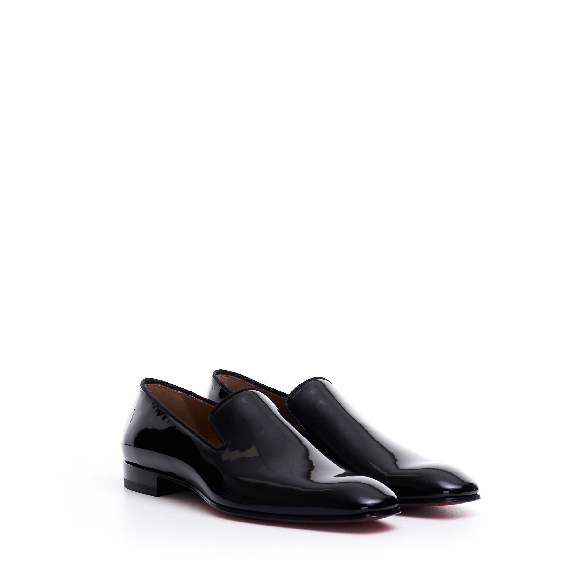 Christian Louboutin Black Patent Leather Dandelion Loafers Size US 10 / EU 43 - 1 Thumbnail