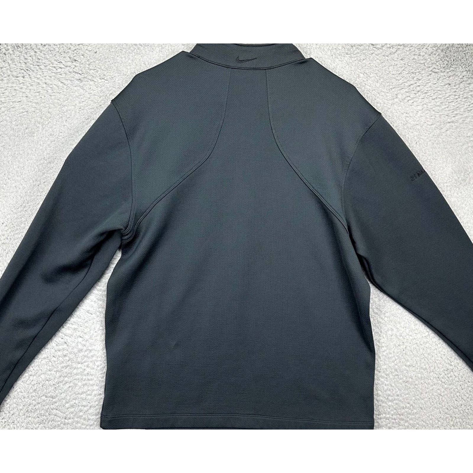 Nike Nike Golf Sweater Pullover Adult Medium Black Quarter Zip Logo Mens Sweatshirt Size US M / EU 48-50 / 2 - 3 Thumbnail