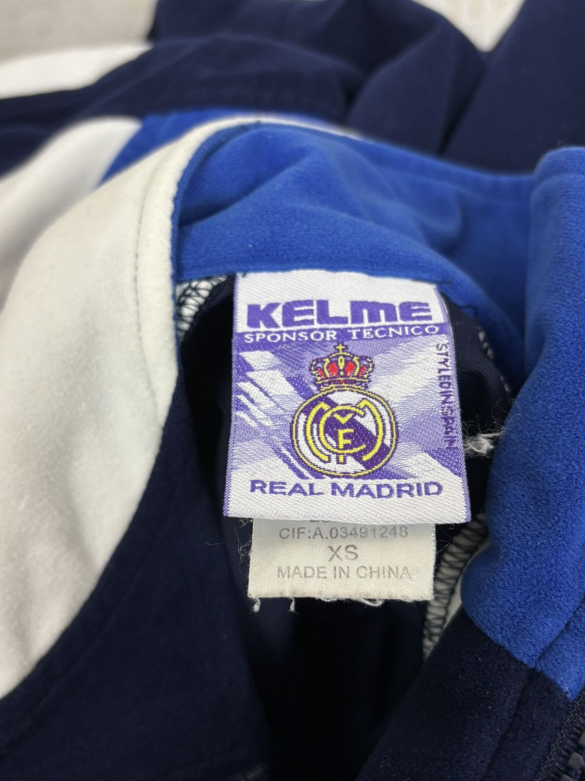 Vintage 90s Kelme Real Madrid 1996/97 Tracksuit Soccer Jacket XS Size US XS / EU 42 / 0 - 9 Thumbnail