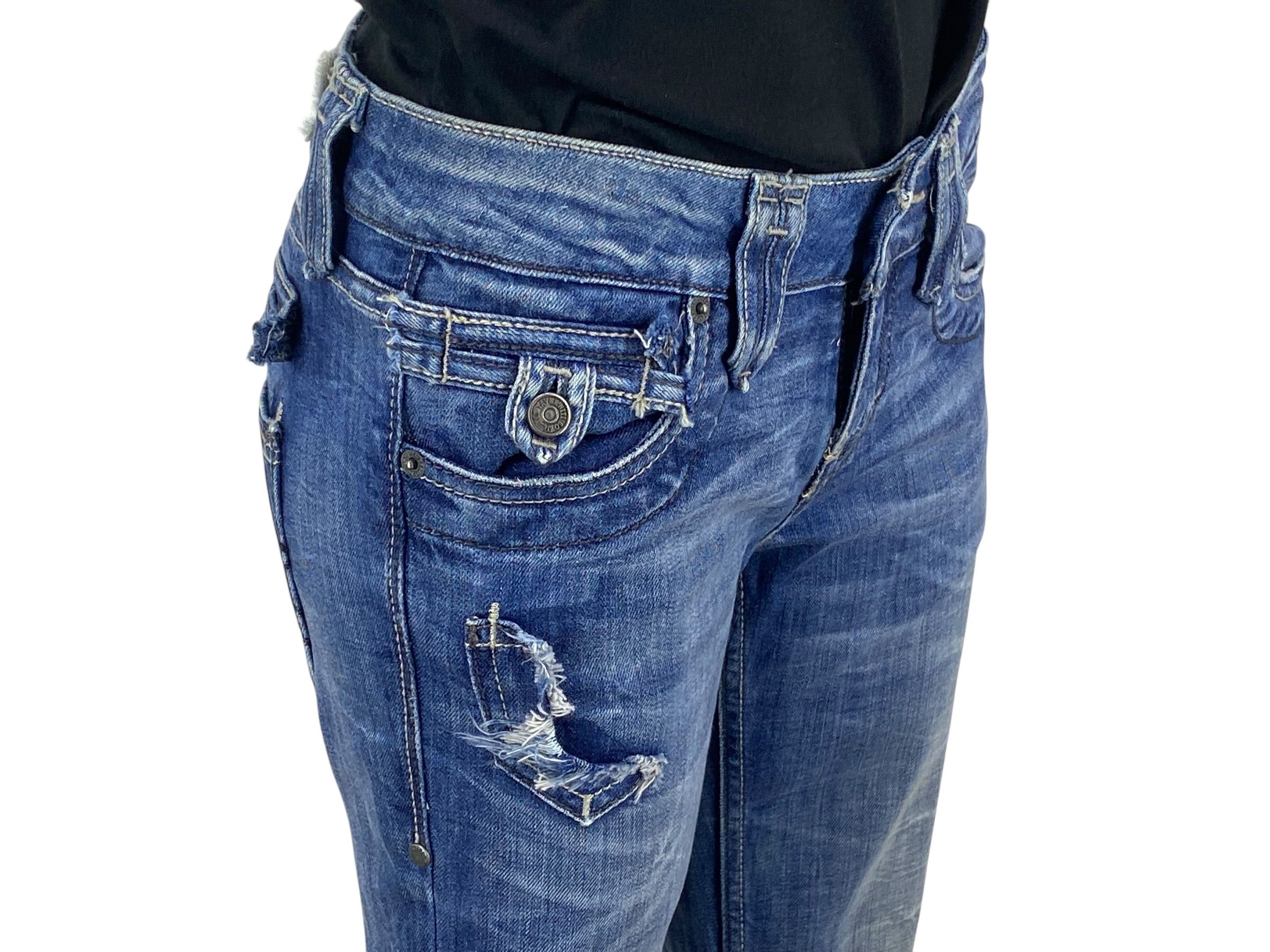 Designer Taverniti Jeans Denim by Jimmy Taverniti Flare Jeans Pants Size 25" / US 0 / IT 36 - 5 Thumbnail