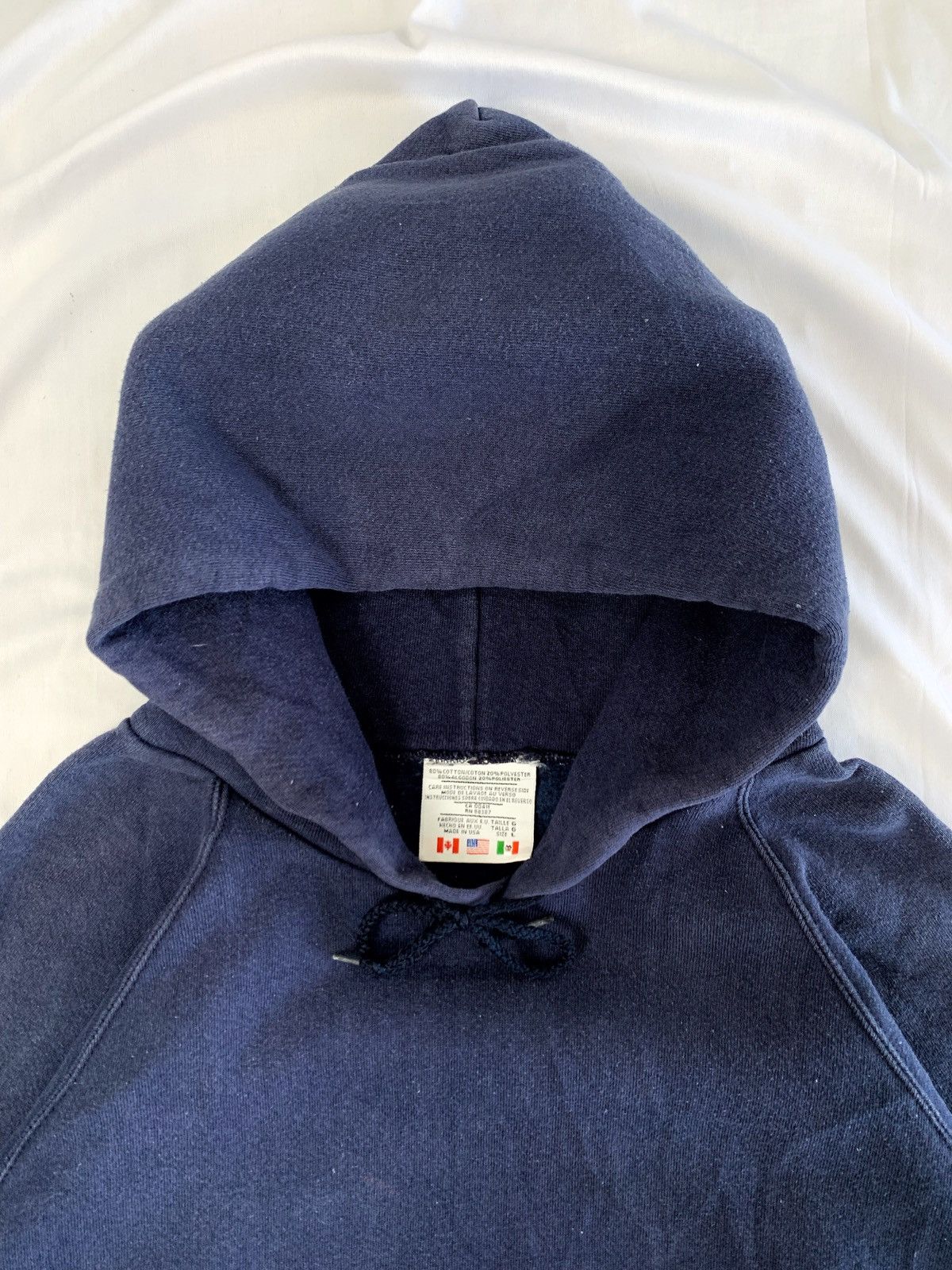 Fruit Of The Loom 90s Vintage blank hoodie heavy weight not fotl Size US L / EU 52-54 / 3 - 3 Thumbnail