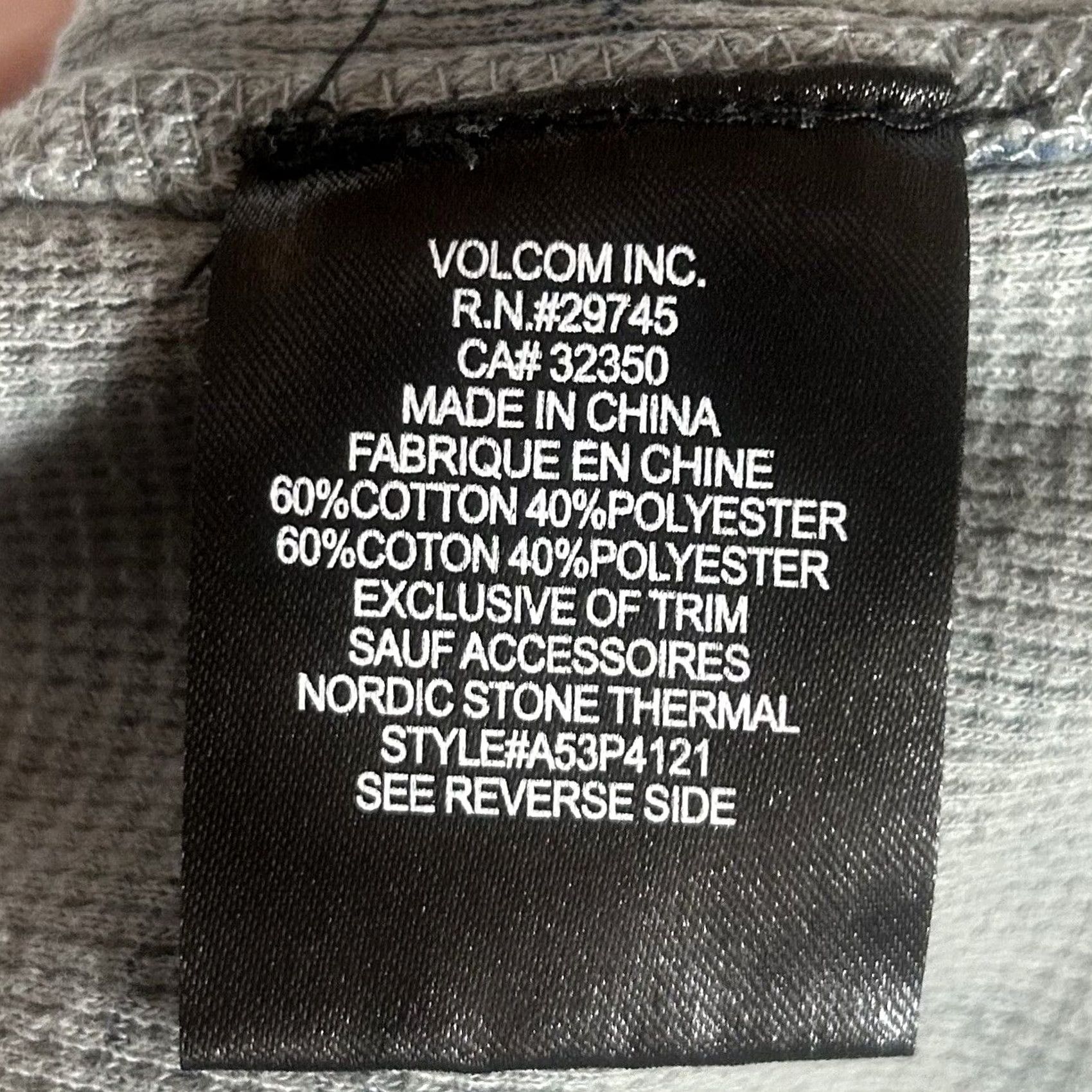 Volcom VOLCOM Geometric Fair Isle Sweatshirt Womens M Blue Gray Casual Knit L/S Size M / US 6-8 / IT 42-44 - 4 Thumbnail