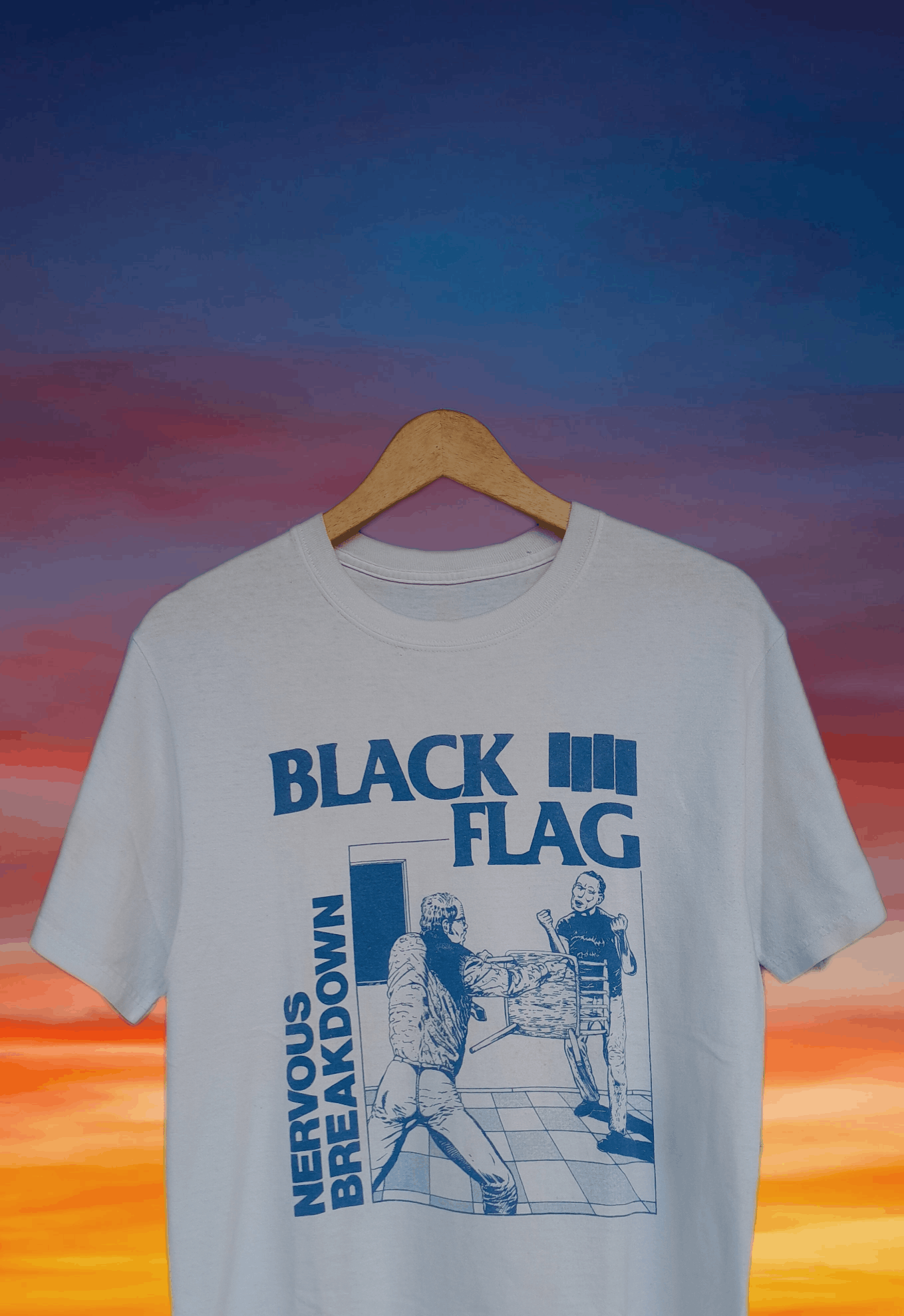 Band Tees Y2K Vintage Black Flag Nervous Breakdown raptee style punk Size US S / EU 44-46 / 1 - 3 Thumbnail