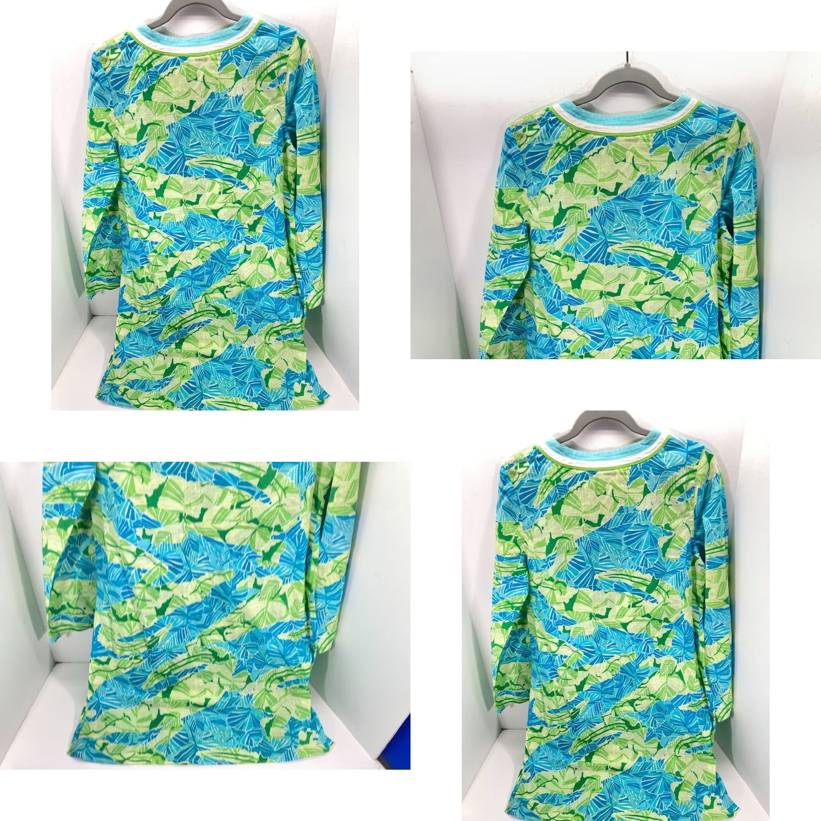 Lilly Pulitzer Lilly Pulitzer Tunic Shift Dress Small Multicolor Crocodile 3/4 Sleeve Preppy Shirt Womens Dress Size S / US 4 / IT 40 - 8 Thumbnail