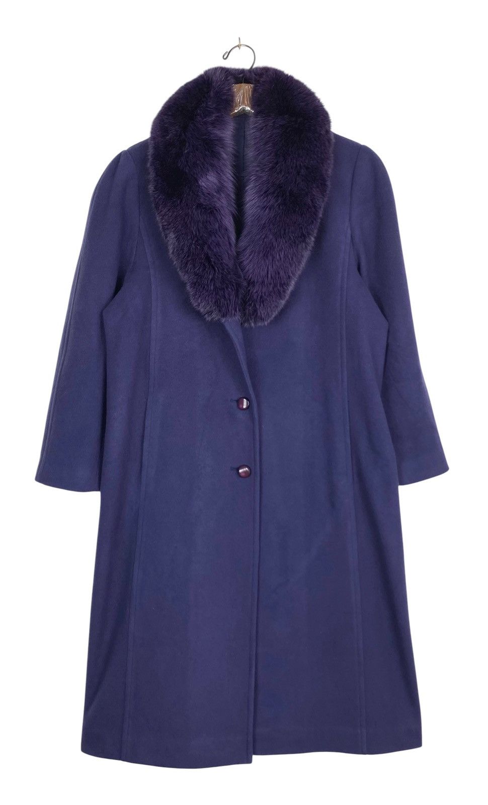 Vintage Rare‼️ Vtg Caverni Gramigni Wool Coat Fox Fur Shawl Collar Size M / US 6-8 / IT 42-44 - 1 Thumbnail