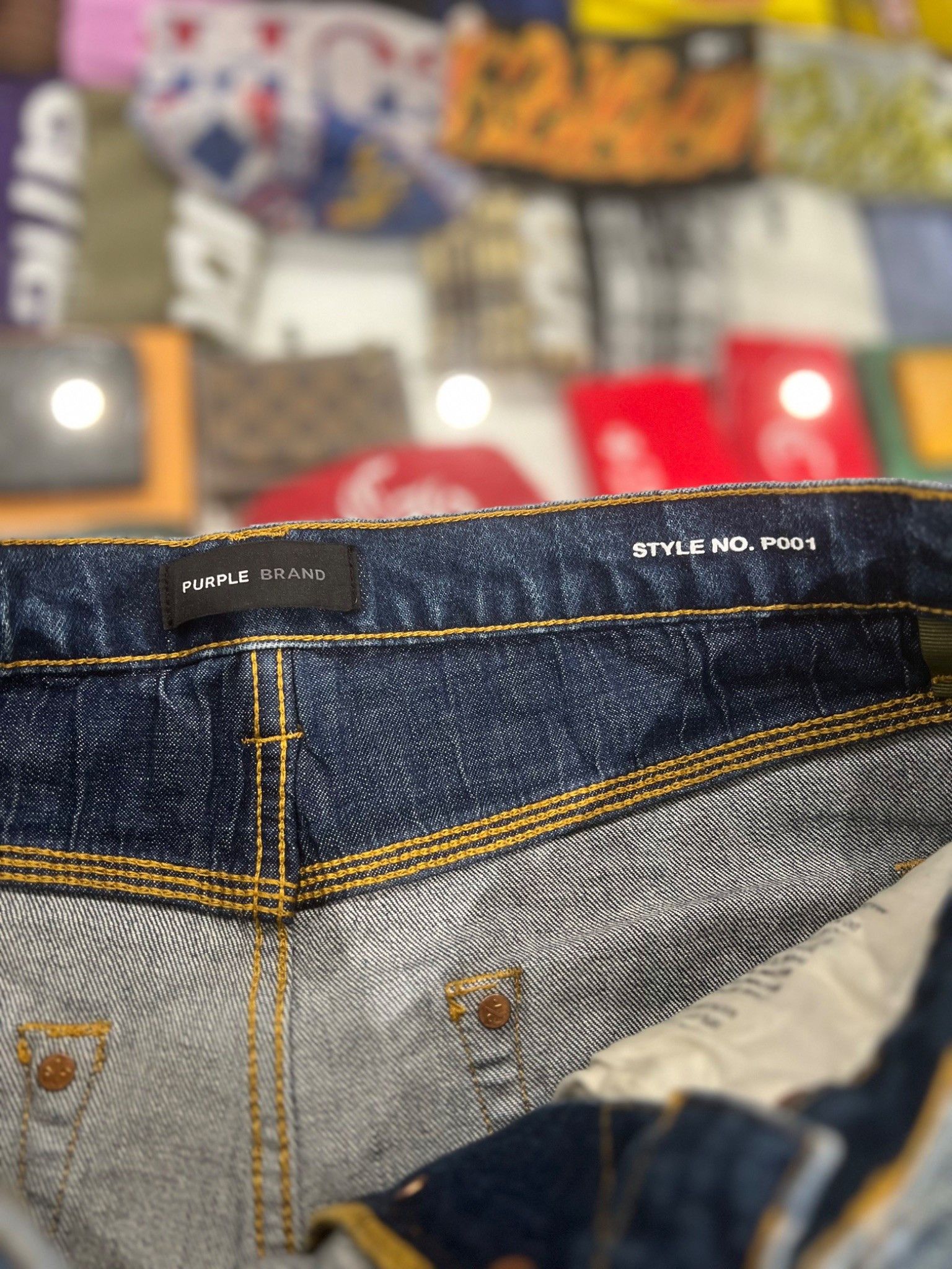 Purple Brand Purple Brand P001 Dirty Patina Dark Indigo Jeans Size US 32 / EU 48 - 5 Thumbnail