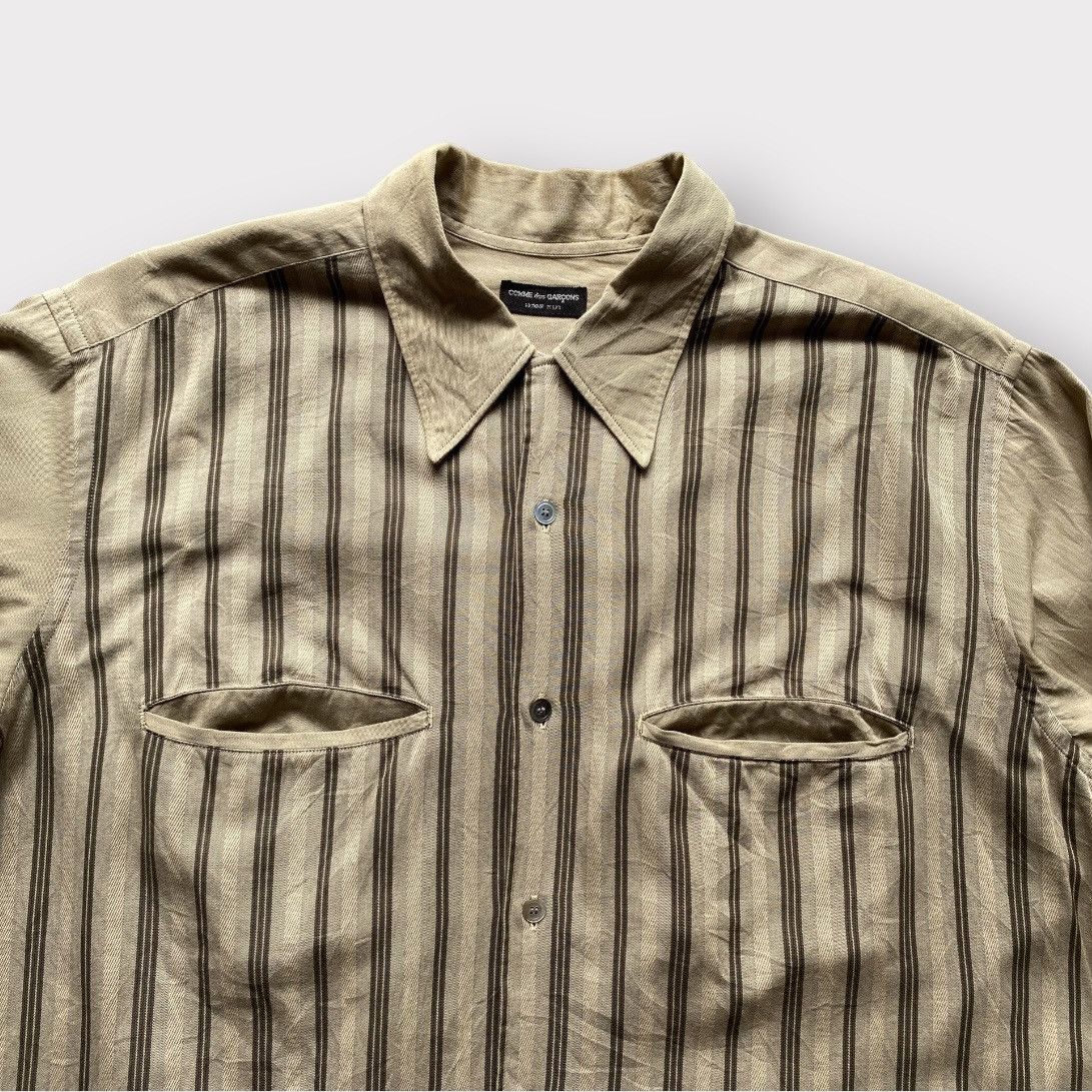 Comme des Garcons Vintage CDGHP Stripe Oversize Shirt Size US M / EU 48-50 / 2 - 1 Thumbnail