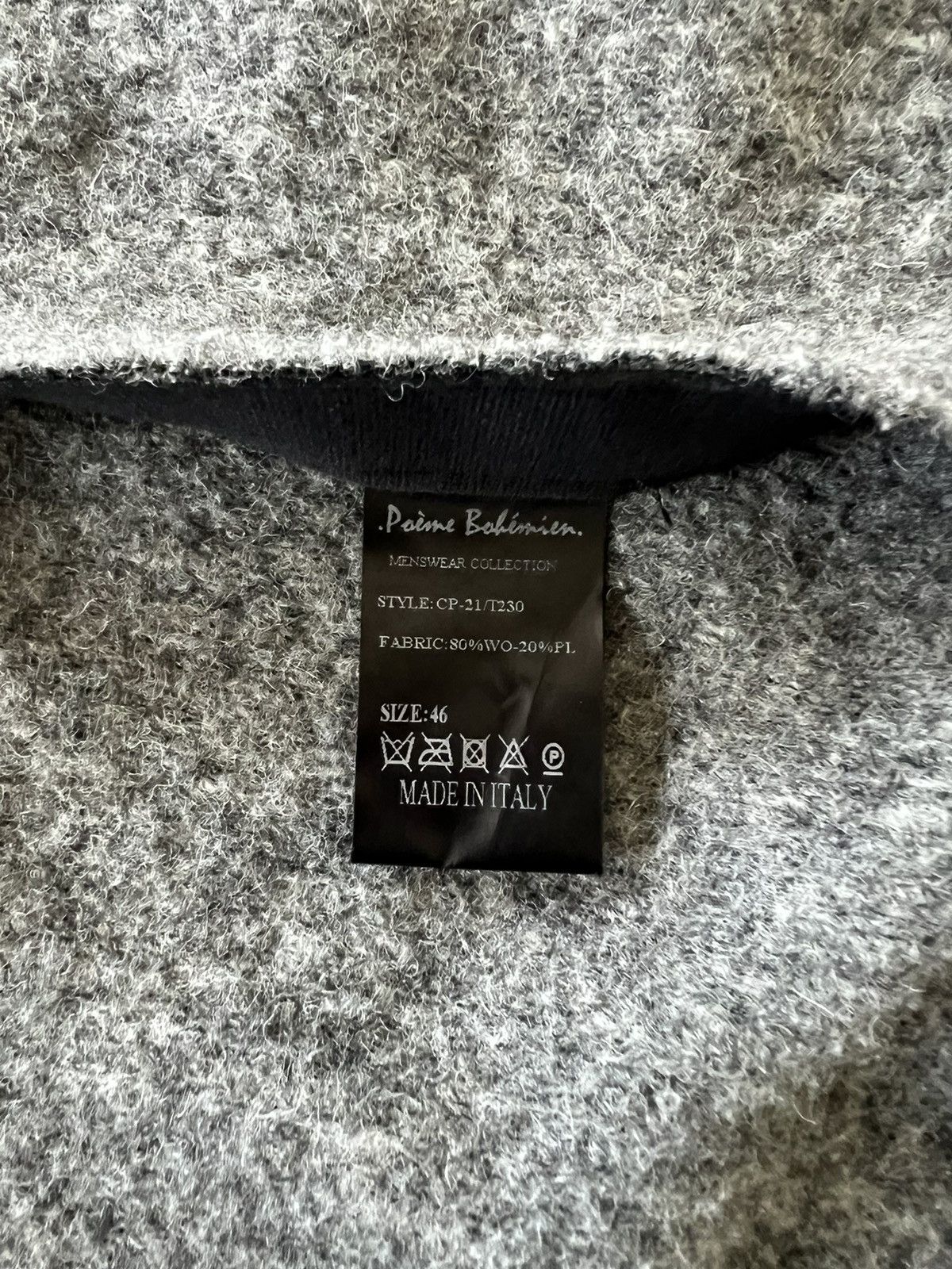 Poeme Bohemien Textured Wool Hood Coat