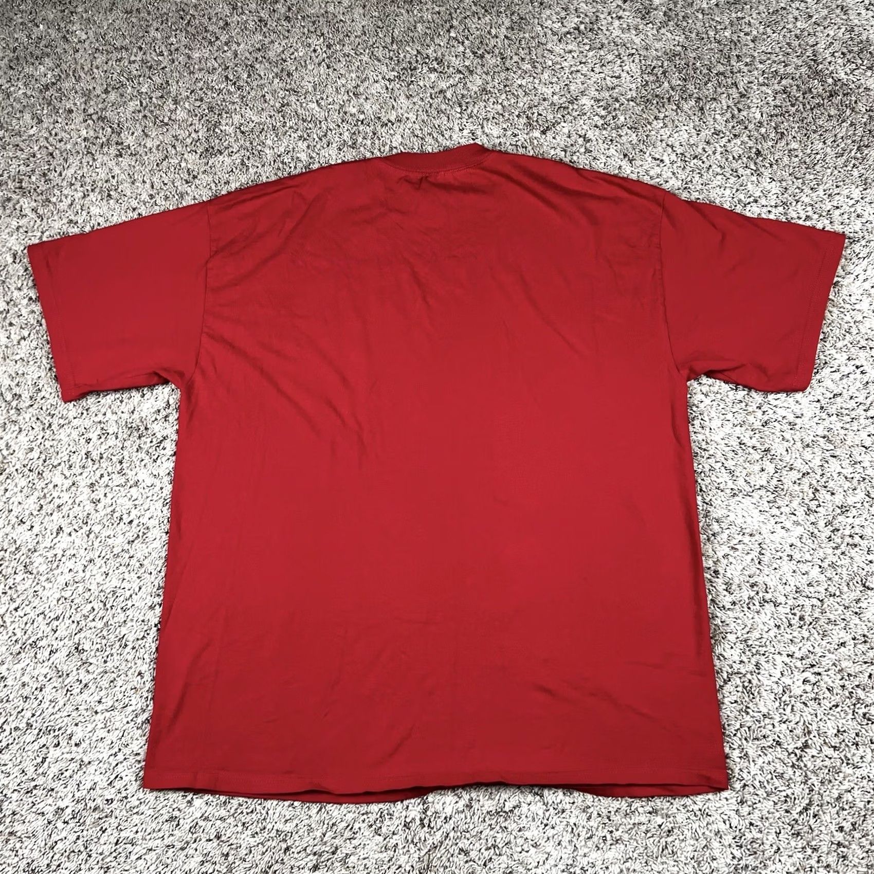 Adidas Adidas T-Shirt XL Red Spellout Logo Graphic Crew Neck Short Sleeve Cotton Men Sportswear Casual Size US XL / EU 56 / 4 - 3 Thumbnail