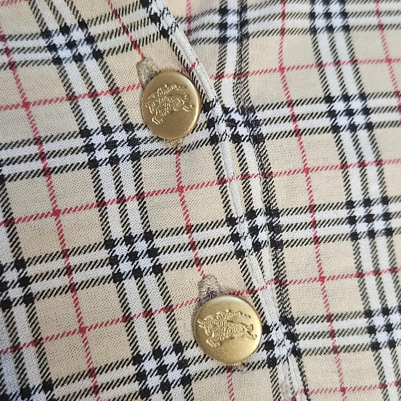 Burberry Burberry Plaid Polo with golden details Size US M / EU 48-50 / 2 - 2 Thumbnail