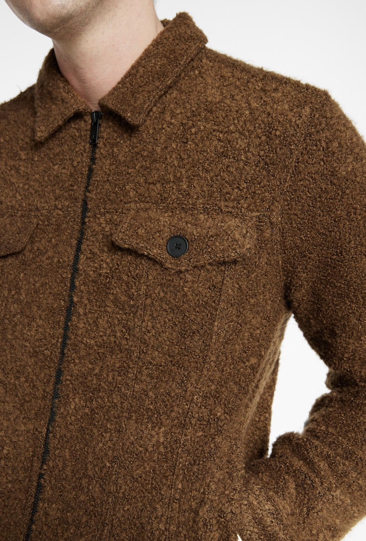 John Varvatos Cynder Boucle Teddy Jacket Size XS Size US XS / EU 42 / 0 - 2 Thumbnail