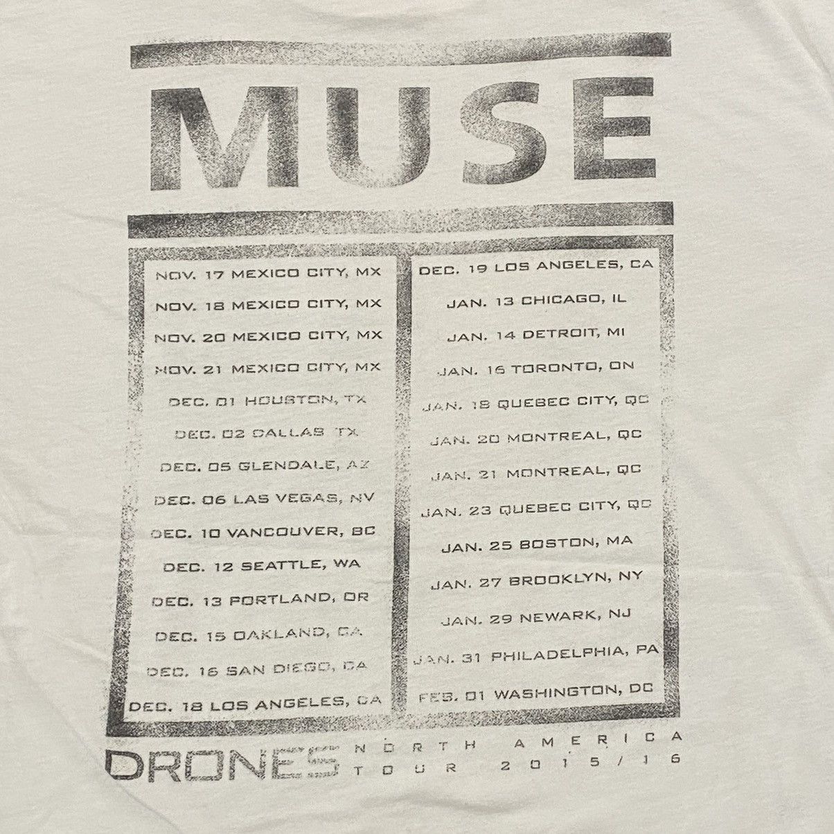 Band Tees × Next Level Rock band muse tour north america 2015/2016 Size US L / EU 52-54 / 3 - 8 Thumbnail