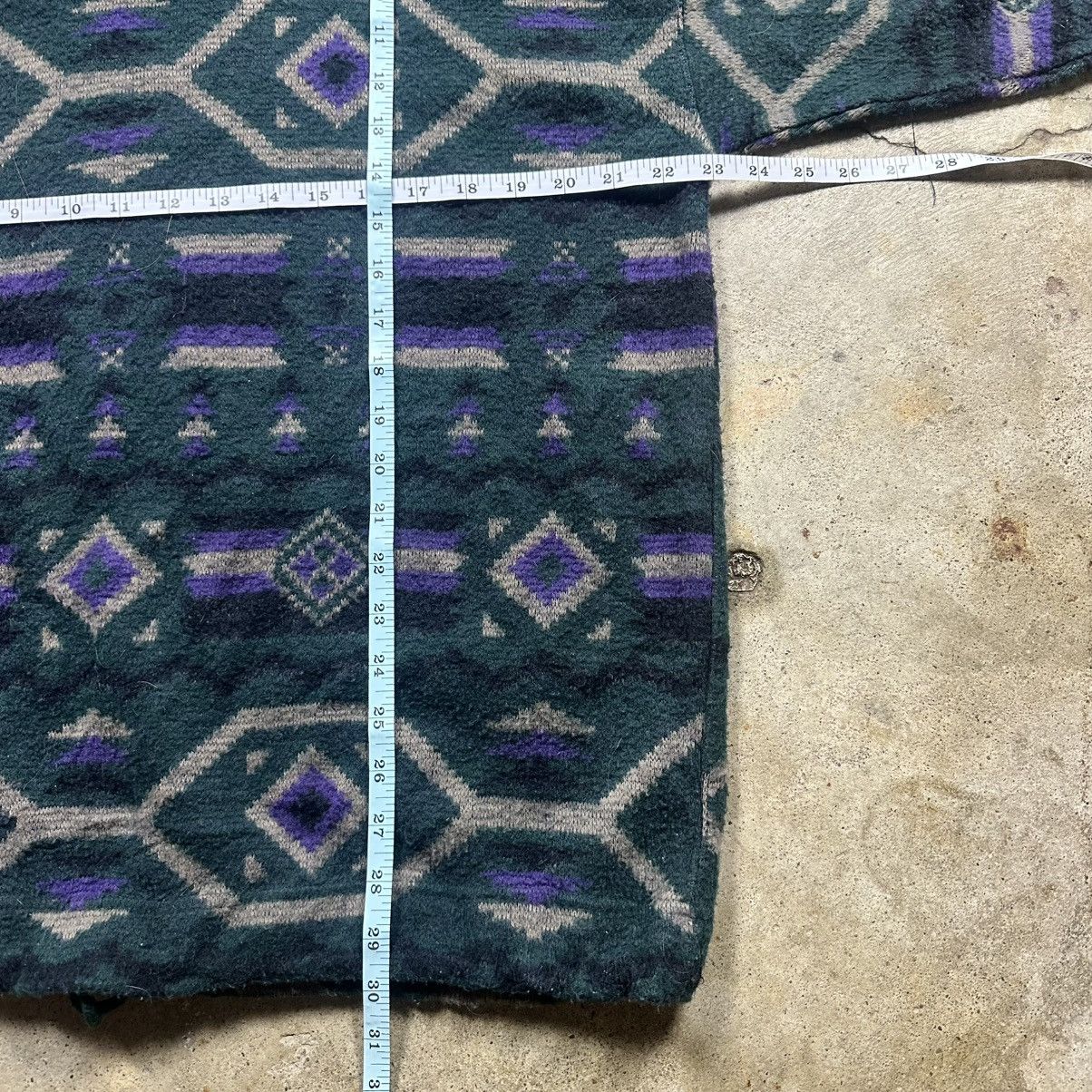Other Vintage 90s Impact Aztec Tribal Pattern Knit Hoodie Sweater Size US L / EU 52-54 / 3 - 6 Thumbnail