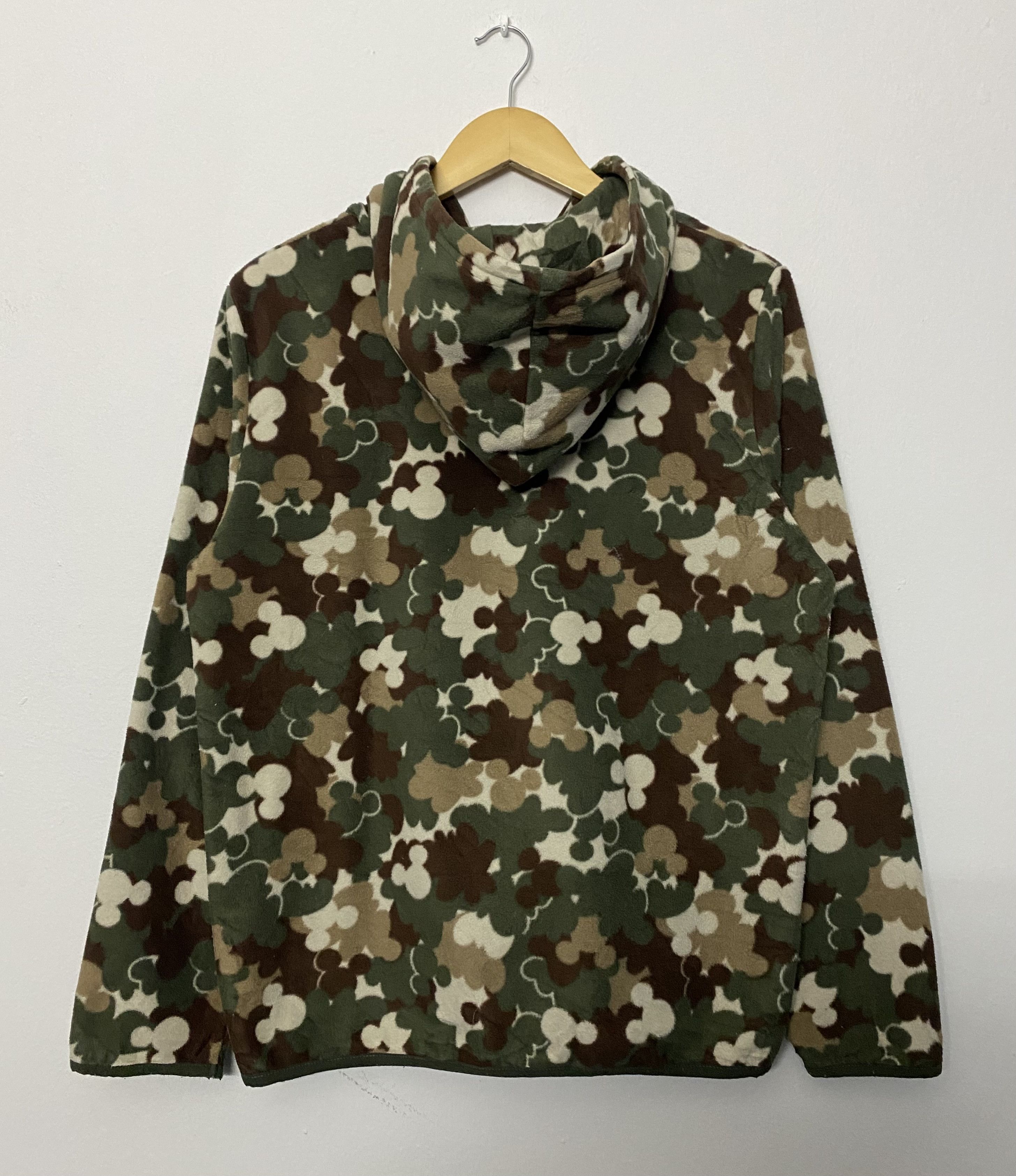 Disney Disney x Belle Maison Mickey Mouse Camo Fleece Hoodie Jacket Size M / US 6-8 / IT 42-44 - 2 Thumbnail