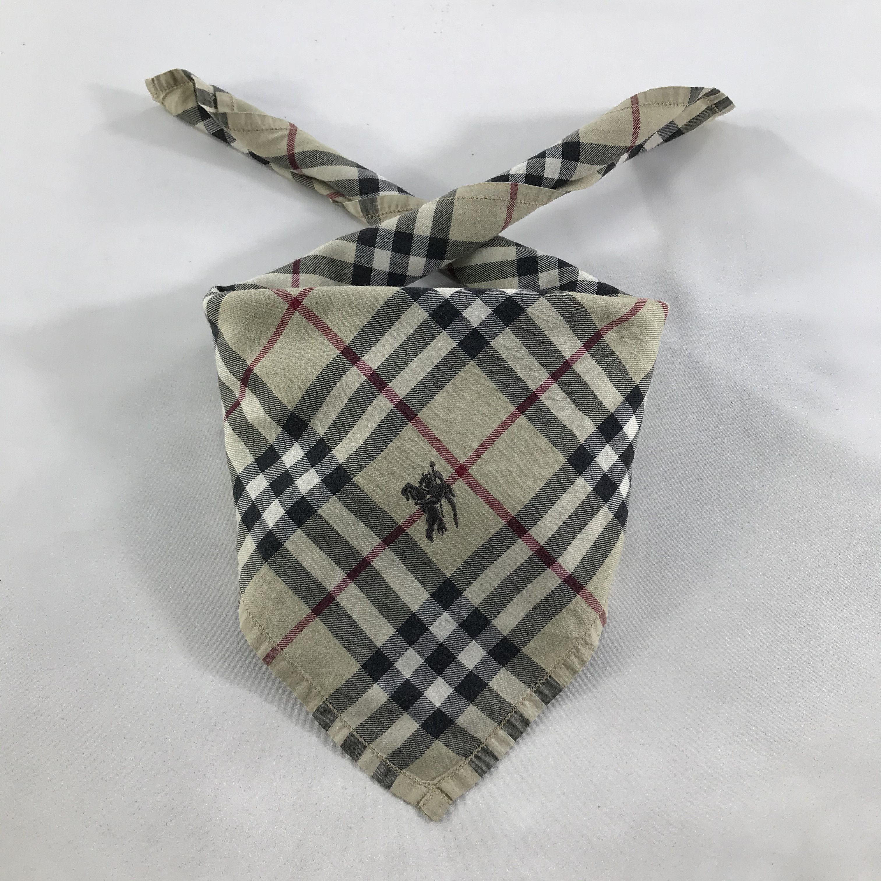 Burberry × Vintage Burberry Bandana / Handkerchief / Neckerchief - S1704 Size ONE SIZE - 4 Thumbnail