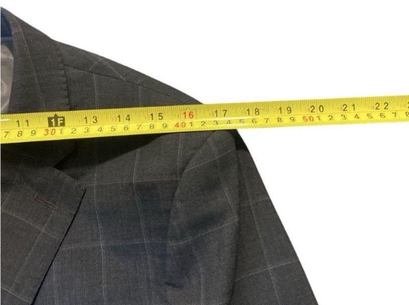 Ralph Lauren Black Label Ralph Lauren Black Label Windowpane Blue Blazer 40R 34x31 Size 40R - 6 Thumbnail