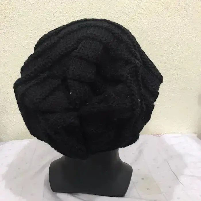 Japanese Brand Charm Plain Knit Beanie Hat Size ONE SIZE - 4 Thumbnail