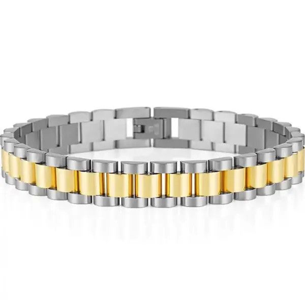 VIBE Two-Tone Colour Plated Stainless Steel Bracelet Size ONE SIZE - 2 Thumbnail