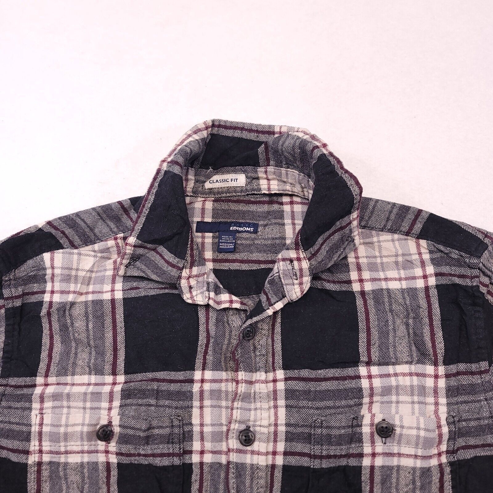 Basic Editions Basic Editions Tratan Flannel Shirt Mens Size Medium M Black Size US M / EU 48-50 / 2 - 1 Thumbnail