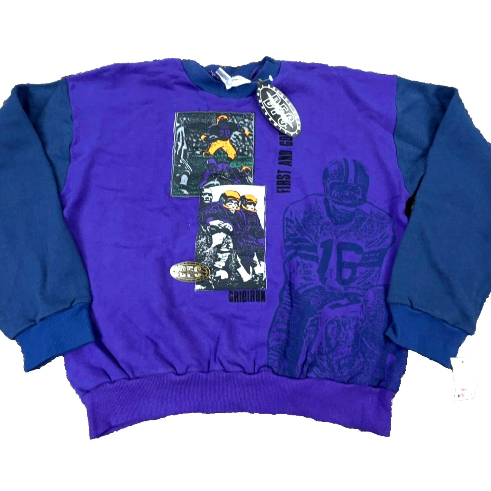 Vintage VINTAGE Football Sweatshirt Men L Purple Crew Neck Logo 90s Y2K Deadstock Football Sweatshirt Men Purple Crew Neck Logo 90s Y2K Deadstock Size US L / EU 52-54 / 3 - 2 Thumbnail