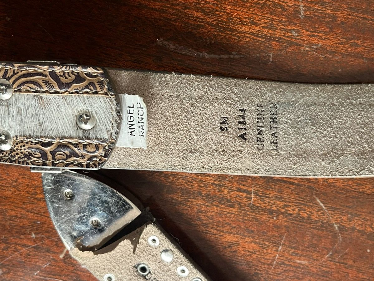 Other Angel ranch Real Leather belt Size ONE SIZE - 2 Thumbnail