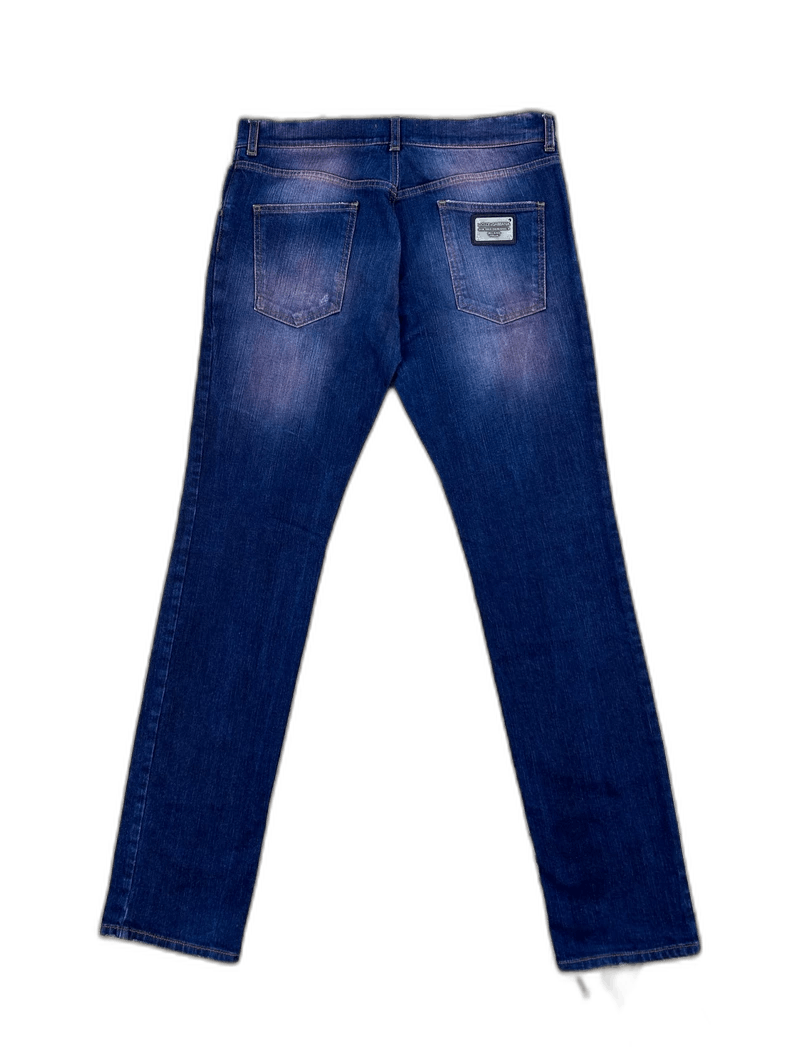 Dolce & Gabbana Dolce & Gabbana Men's Faded Blue Jeans Size US 44 / EU 60 - 1 Thumbnail