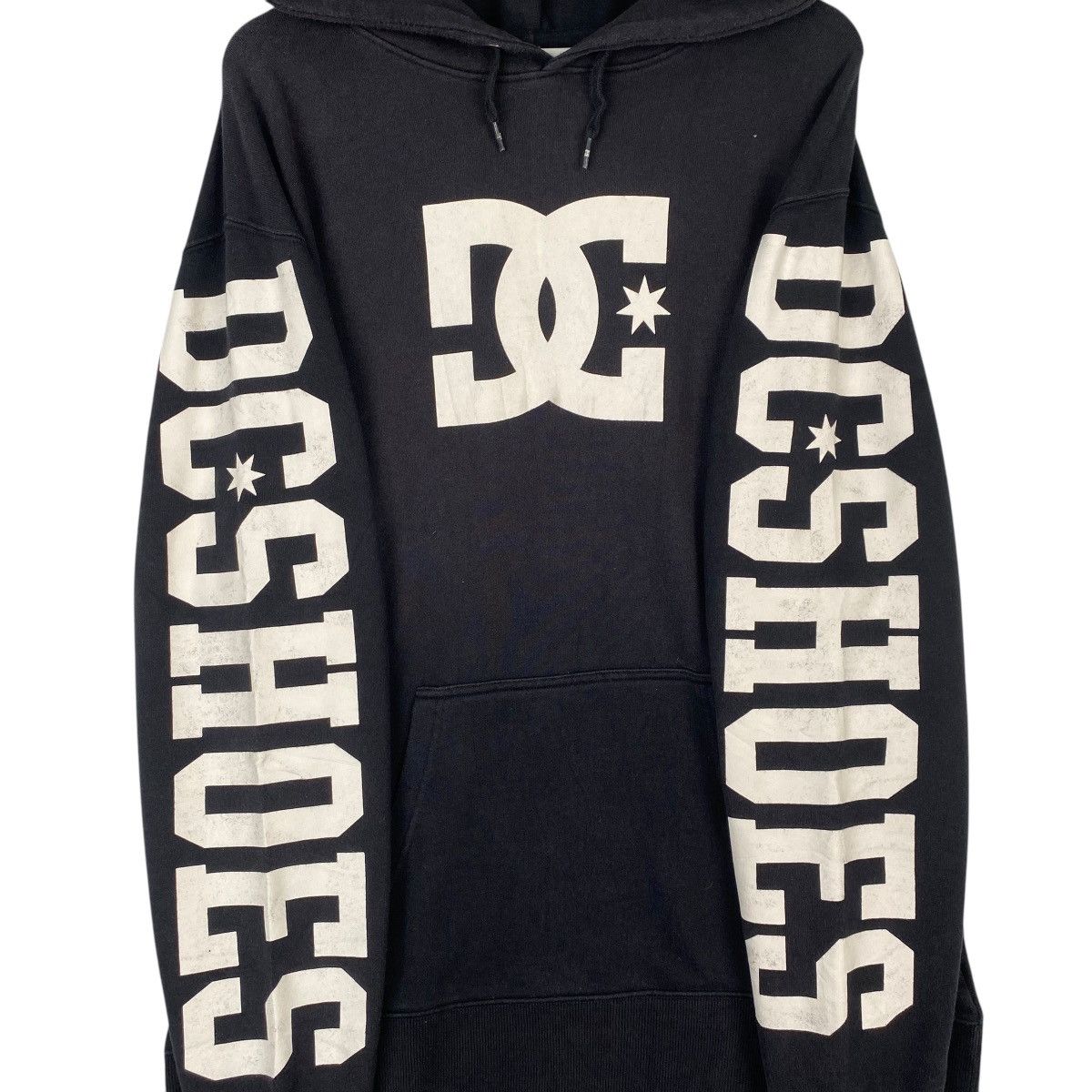 DC × Vintage Vintage DCshoecousa Hoodie Sweater Black Size US XL / EU 56 / 4 - 7 Thumbnail