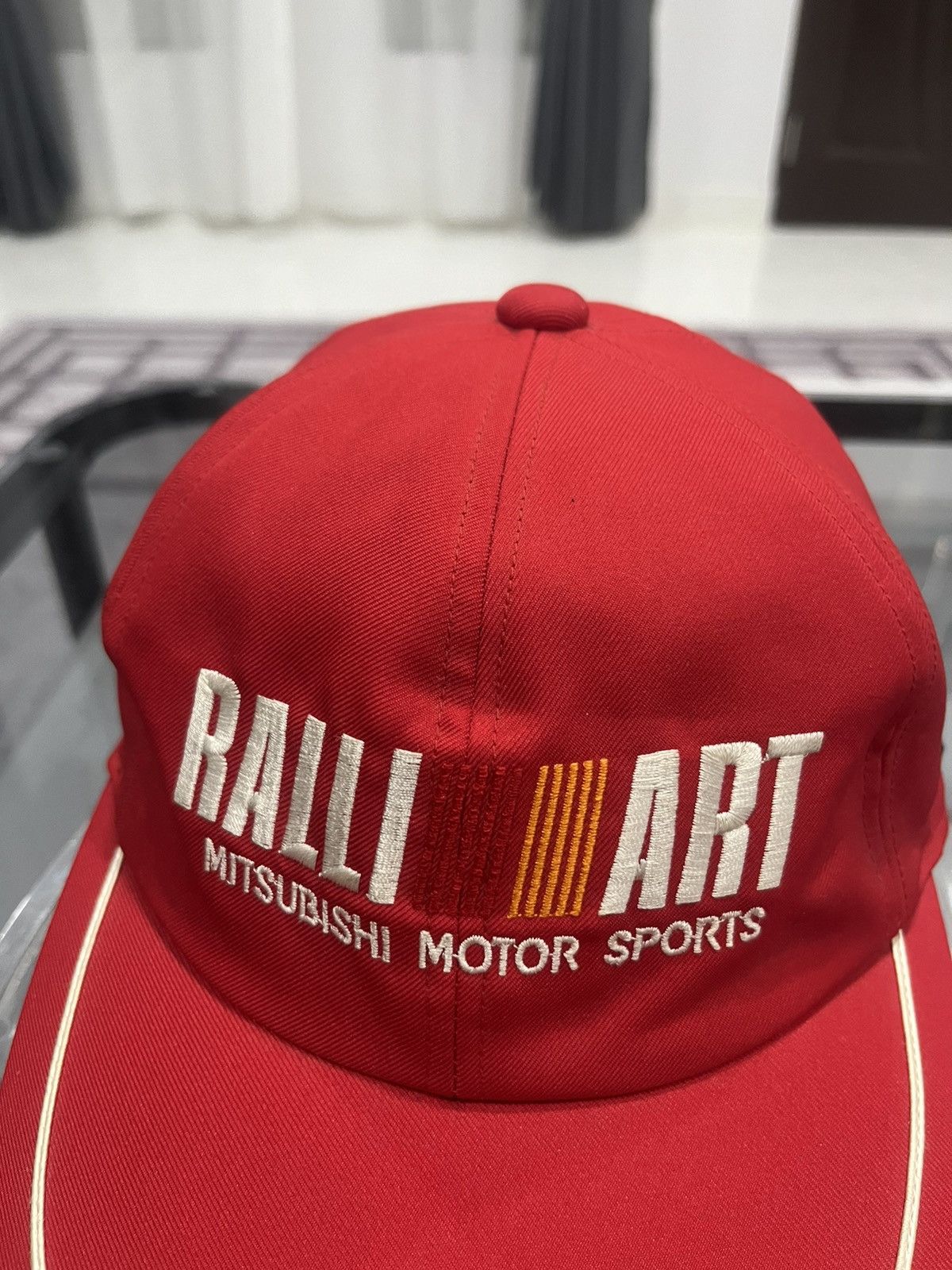 Vintage VINTAGE RALLIART MITSUBISHI RACING MOTORSPORT HAT Size ONE SIZE - 2 Thumbnail