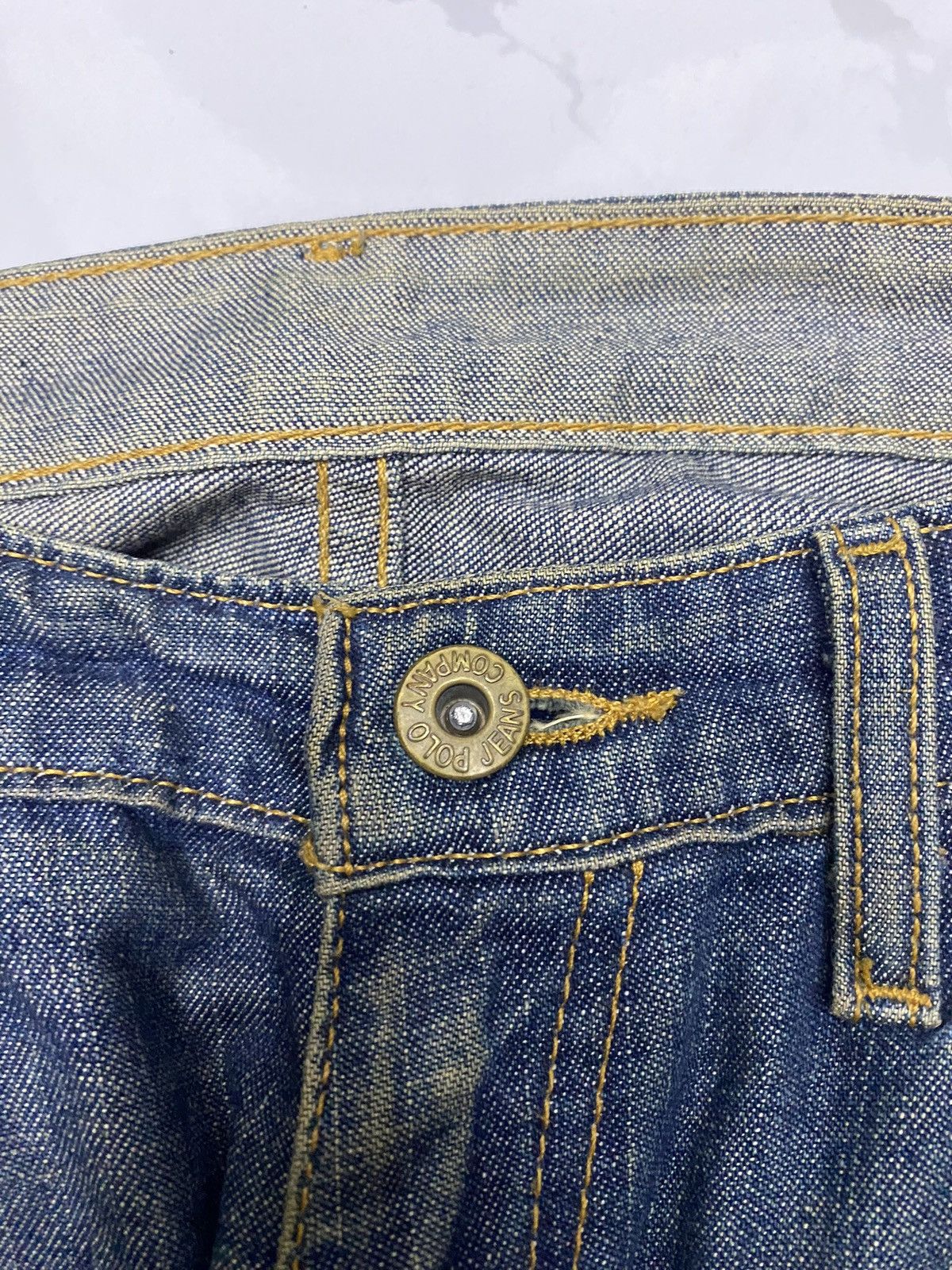 Polo Ralph Lauren × Ralph Lauren 🔥VINTAGE POLO RALPH LAUREN BOOTCUT DISTRESSED DENIM JEANS Size US 32 / EU 48 - 8 Thumbnail