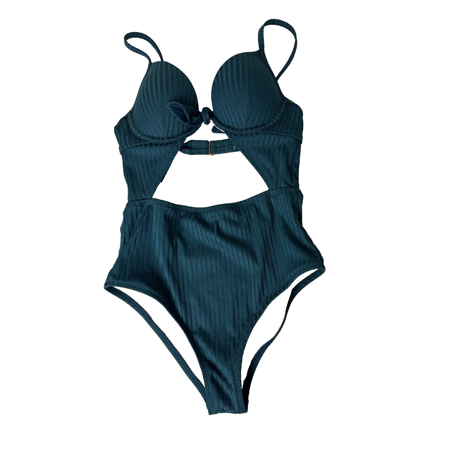 Other Shade & Shore One Piece Swimsuit Cutout Push Up Padded 32A Size ONE SIZE - 1 Thumbnail