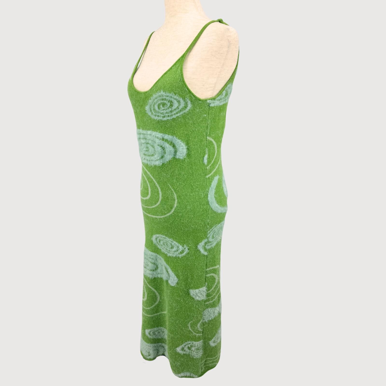 House of Sunny House of Sunny Galaxy Hockney Dress Green Midi 8 Y2K Size M / US 6-8 / IT 42-44 - 3 Thumbnail