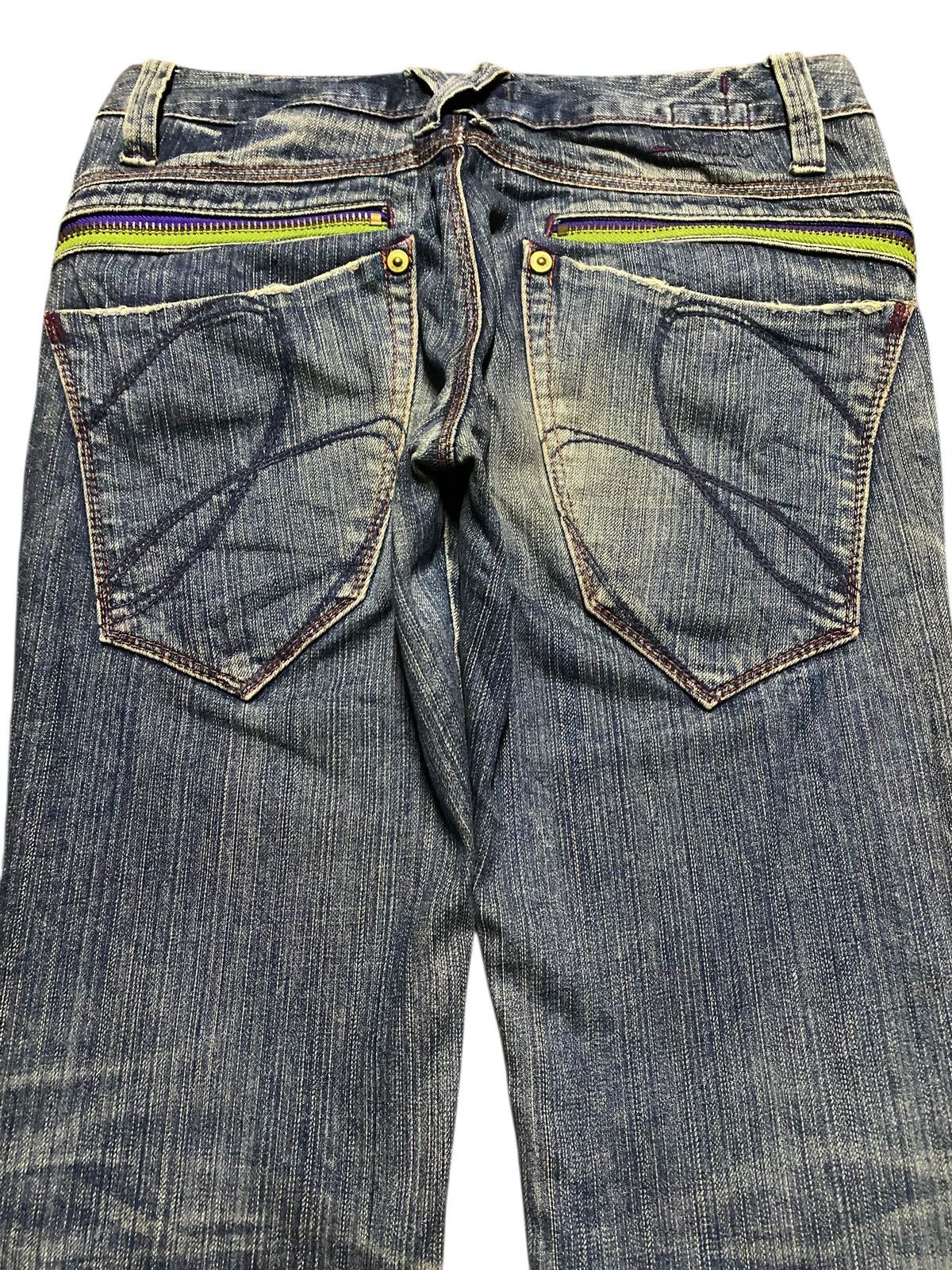 Vintage Japan Brand Made in Nippon Mud Wash Flare Jeans