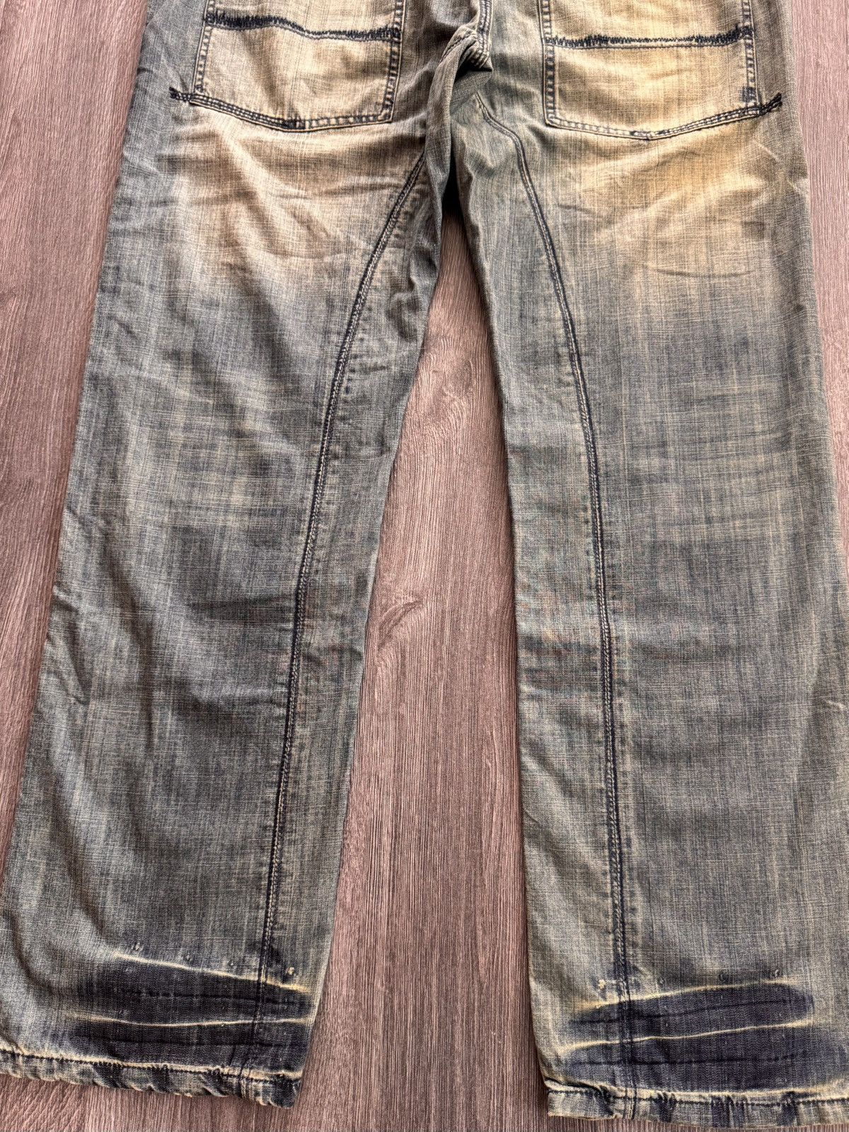 Japanese Brand Y2K Vintage Washed Retro Colour Jeans made in Spain Size US 36 / EU 52 - 9 Thumbnail