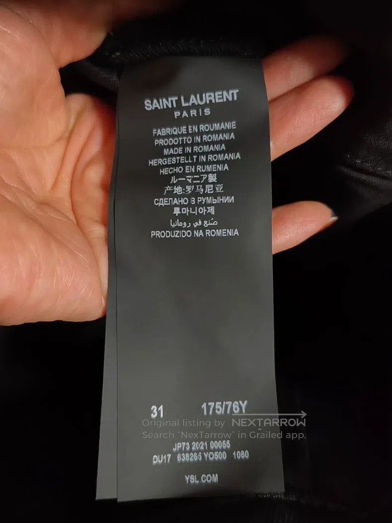 Saint Laurent Paris Saint Laurent Paris Men's Jeans Size US 31 - 6 Thumbnail