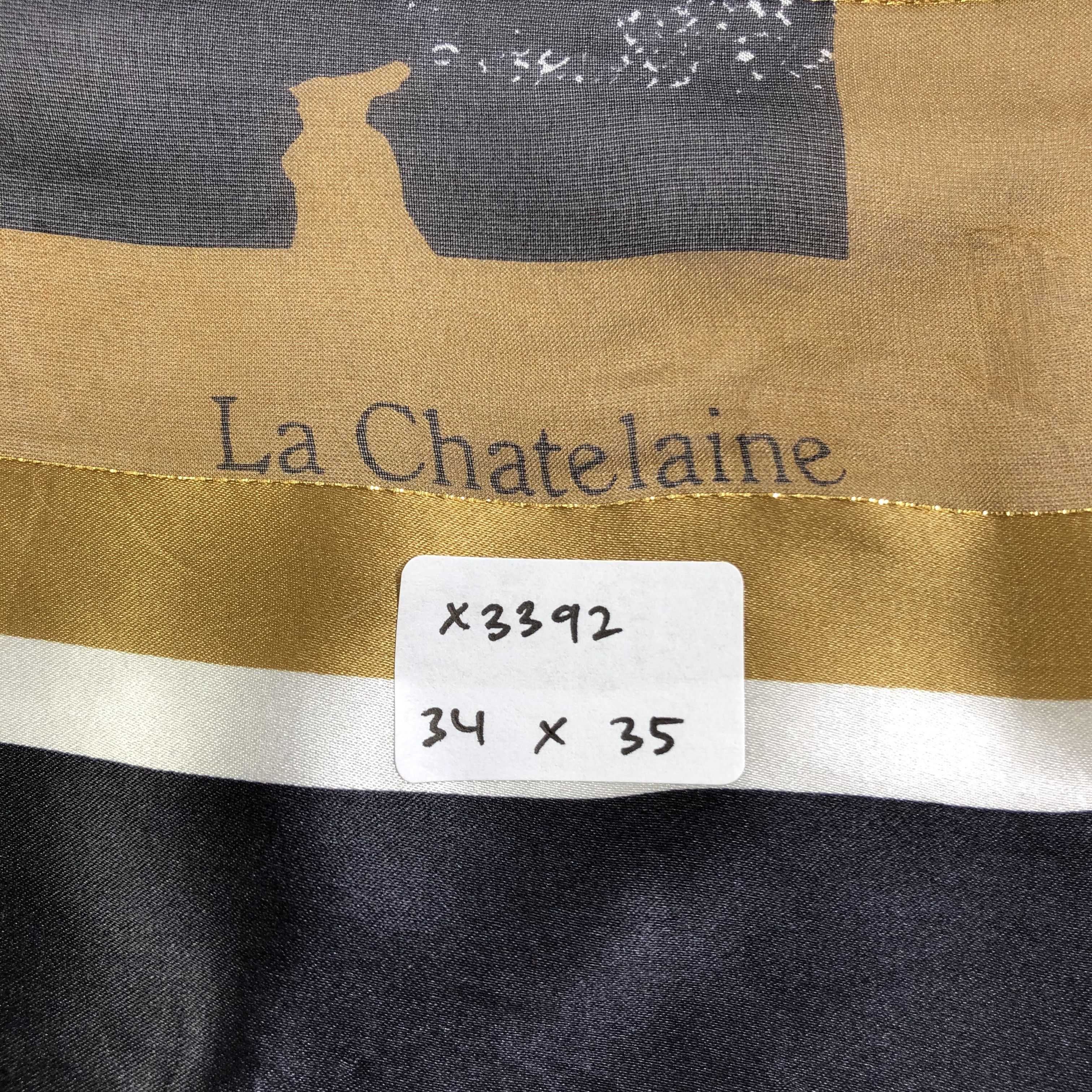 Vintage Vintage La Chatelaine Silk Scarf Size ONE SIZE - 6 Thumbnail