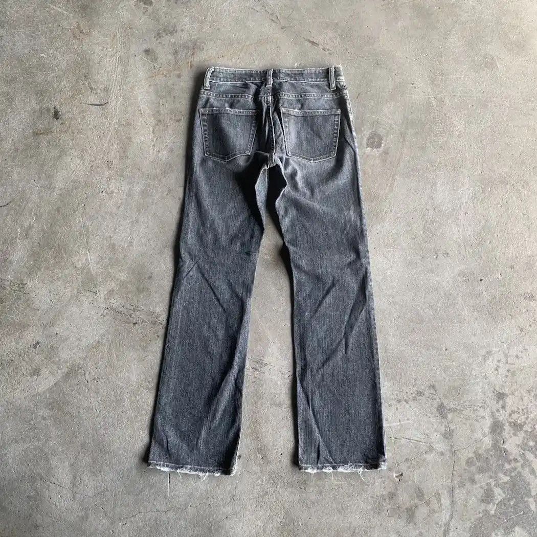 Japanese Brand Flare Japanese Vintage Bootcut Black Wash Jeans Waist 27 Size US 27 - 9 Thumbnail