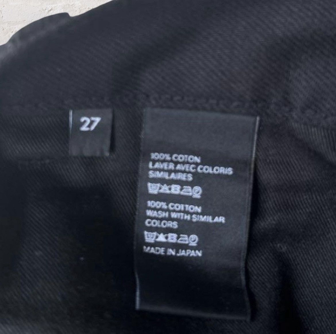 Celine CELINE 2020SS Black Cotton Denim Pants 27 Size US 27 - 7 Thumbnail