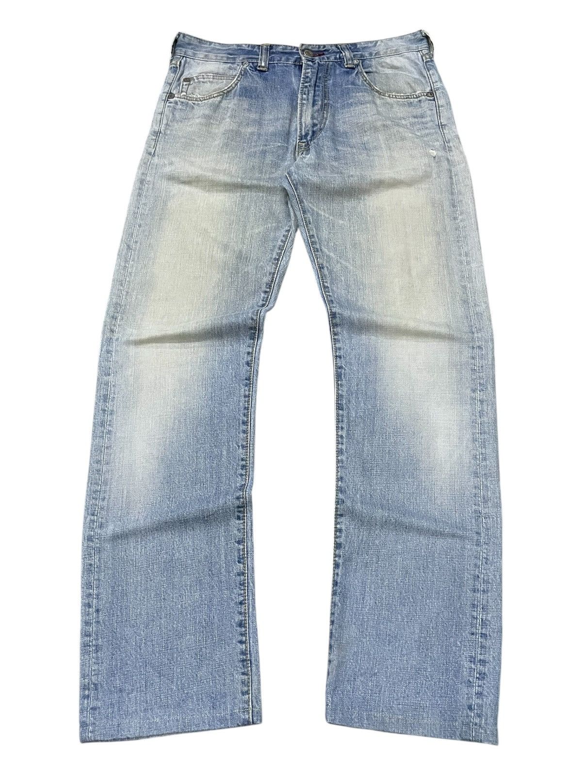 Blue Blue Japan Blue Blue Japan Light Indigo Wash Faded Jeans Size US 30 / EU 46 - 2 Thumbnail