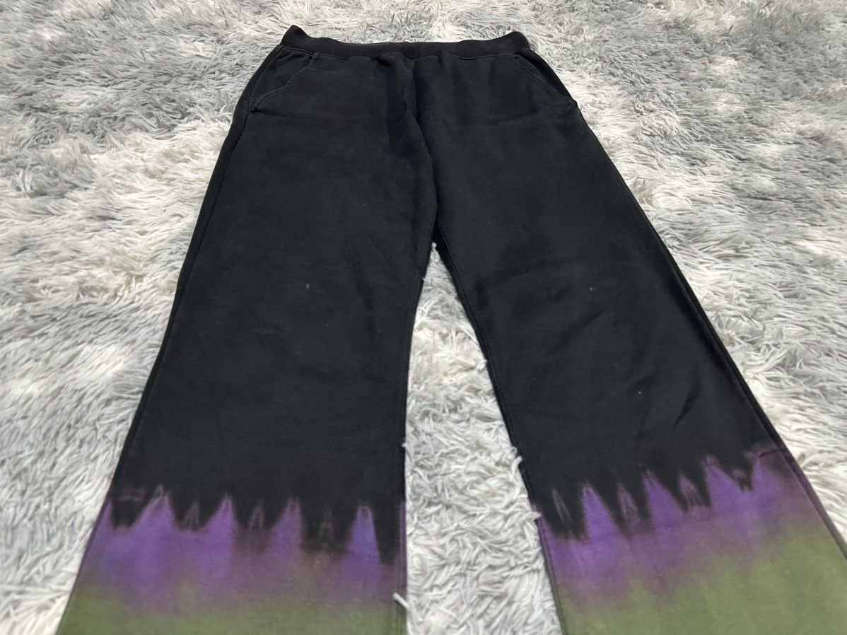 GOA 🔥Y2K Archived Masterkey Flame Dyed Flared Sweatpants Size US 30 / EU 46 - 2 Thumbnail
