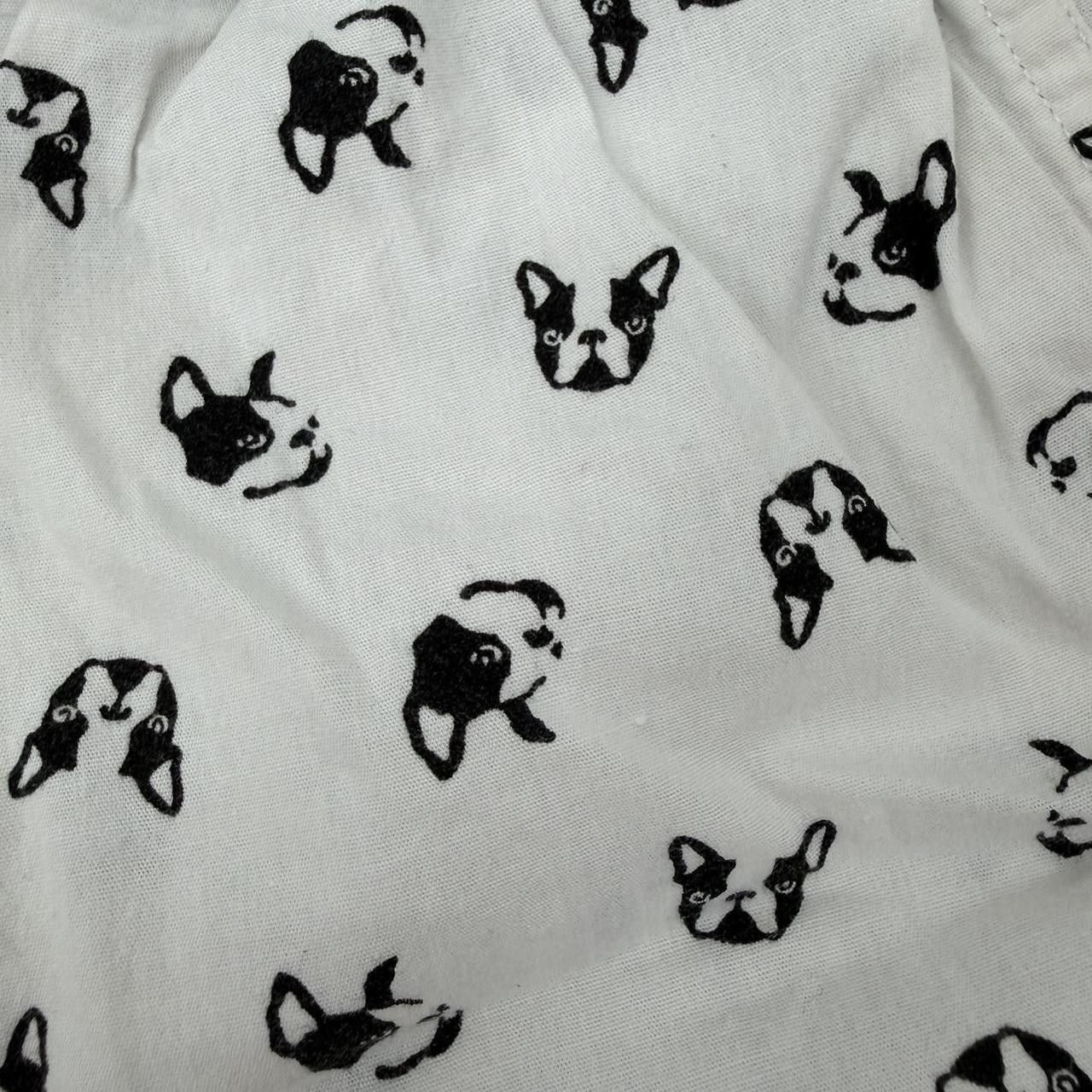 Banana Republic Banana Republic Cotton White Pug Print Shorts Medium Size ONE SIZE - 3 Thumbnail