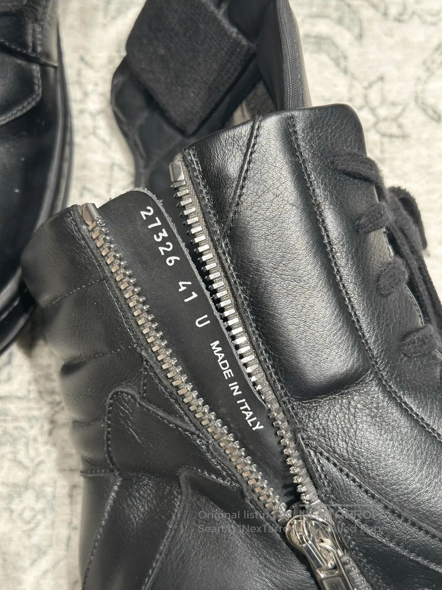 Rick Owens Rick Owens Inverted Triangle Black Leather Boots. Size US 8 / EU 41 - 7 Thumbnail
