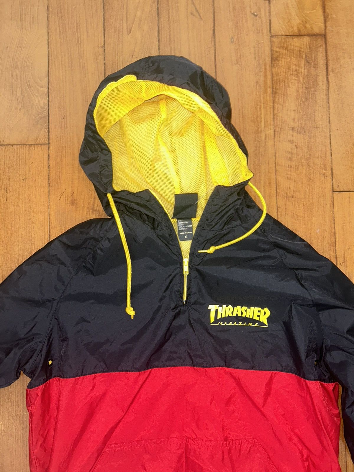 Thrasher × Vintage Thrasher vintage parka windbreaker turtle neck zip up Size US S / EU 44-46 / 1 - 2 Thumbnail