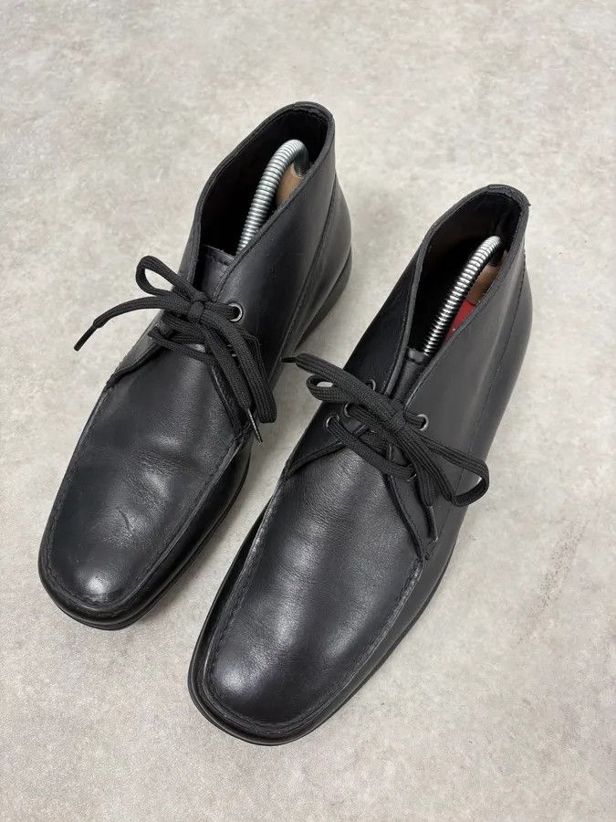 Prada 2000s Prada Black Leather Derby Shoes Size US 8 / EU 41 - 5 Thumbnail