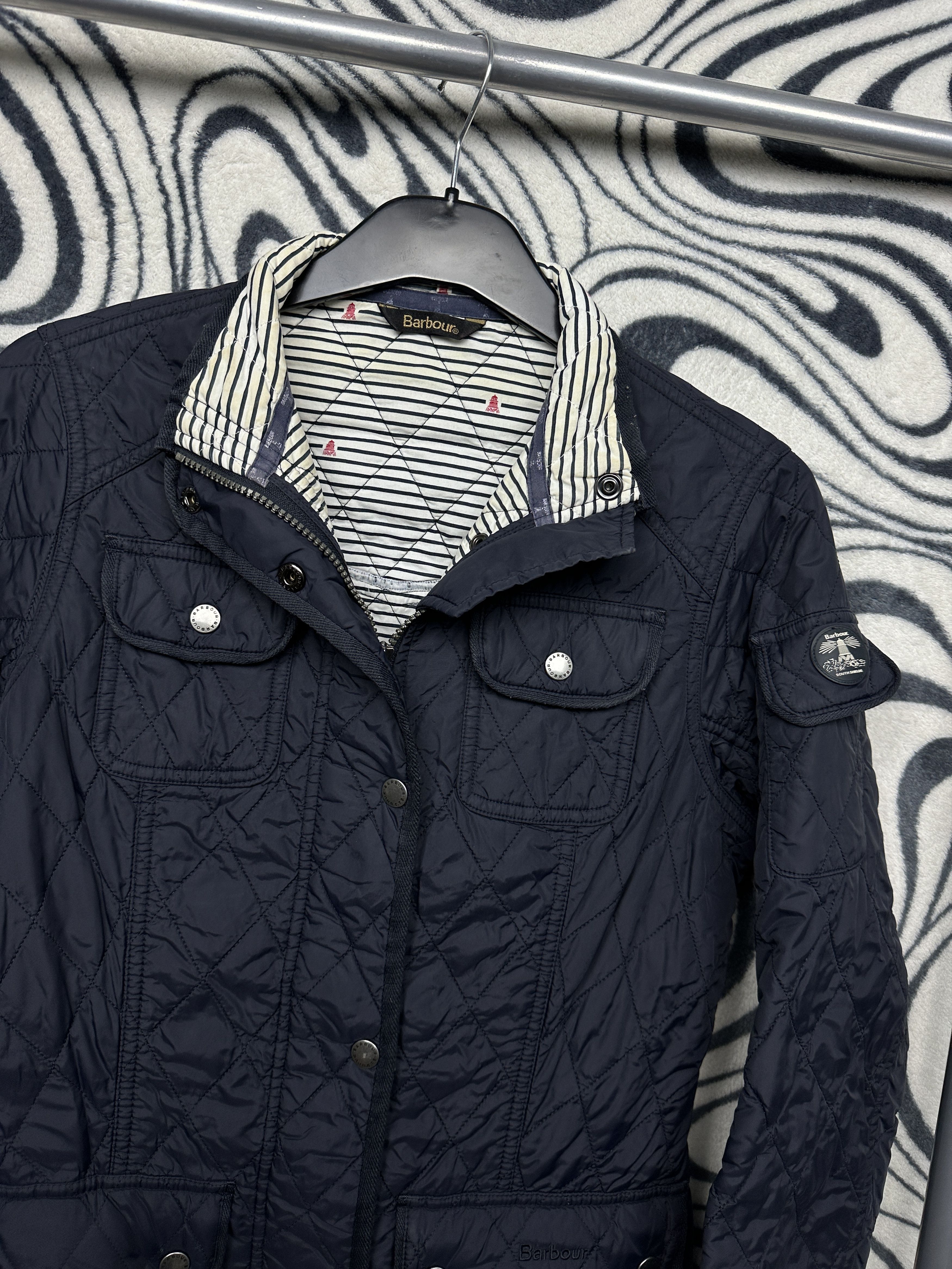 Barbour Barbour Womens Berryhead Quilted Jacket Size M / US 6-8 / IT 42-44 - 2 Thumbnail