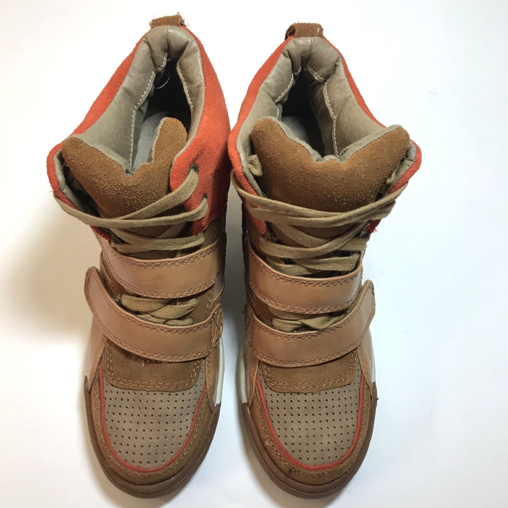 Vintage Zigi Soho Women’s Hi Top Wedge Leather Strap Suede Fashion Sneaker Sz 6.5 Size M / US 6-8 / IT 42-44 - 4 Thumbnail